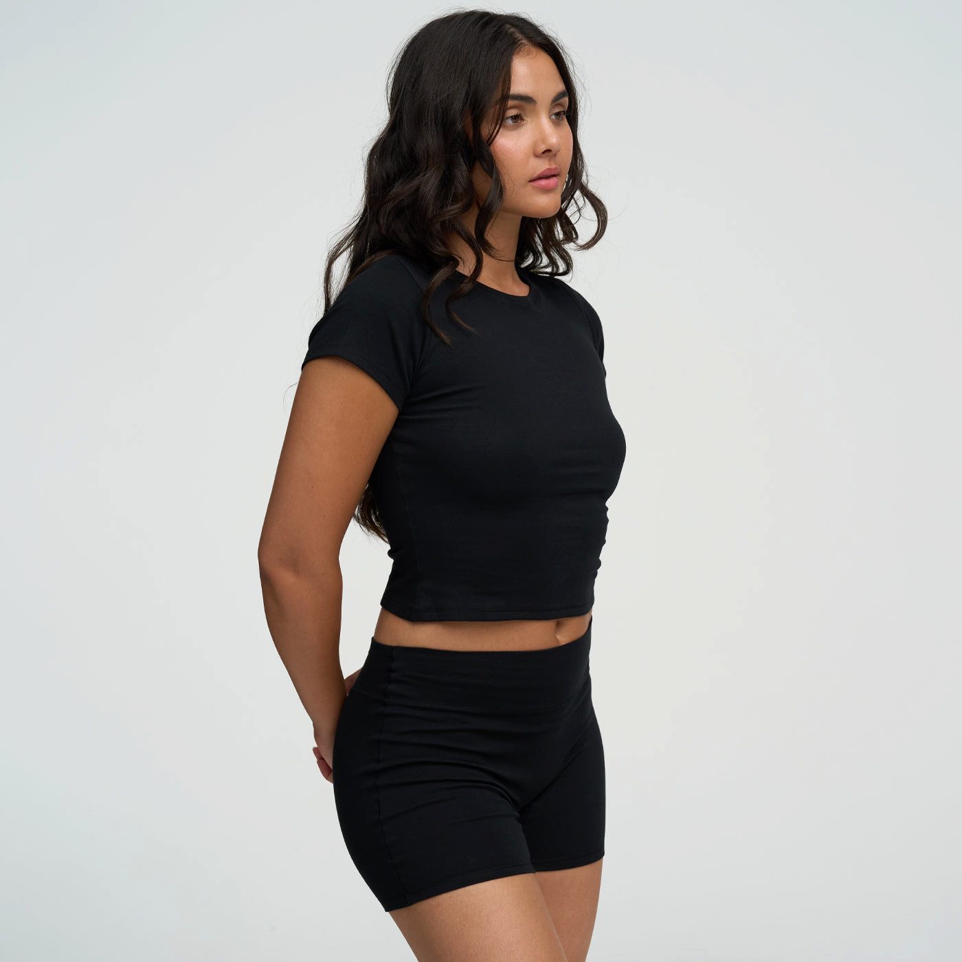cfab Relaxshorts Cotton High-Waist Shorts-Schwarz-L (1-tlg)