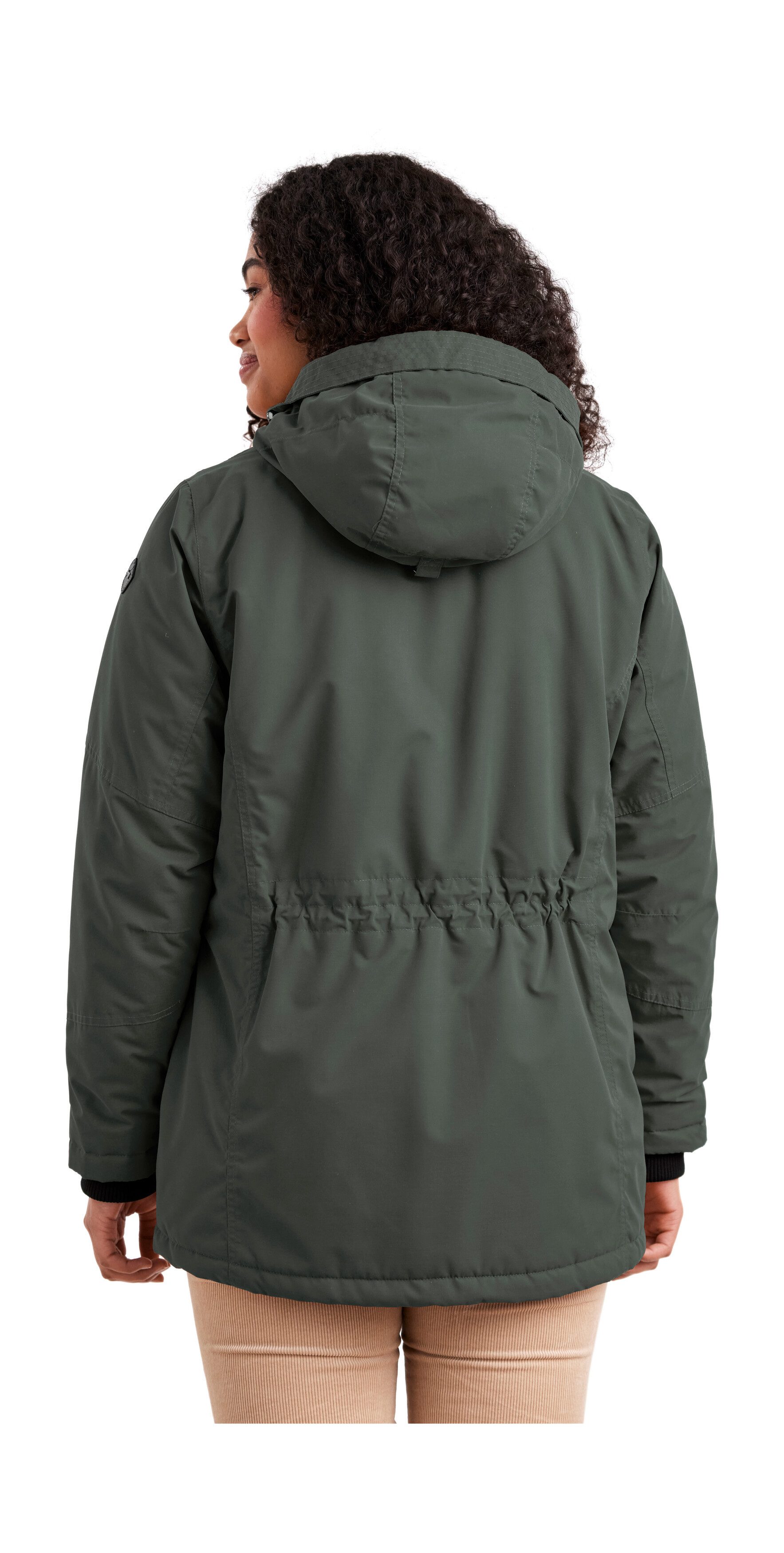 STOY Funktionsjacke STW 4 WMN JCKT Wasserdicht, atmungsaktiv, mit Teddy Fleece, abnehmb. Kapuze