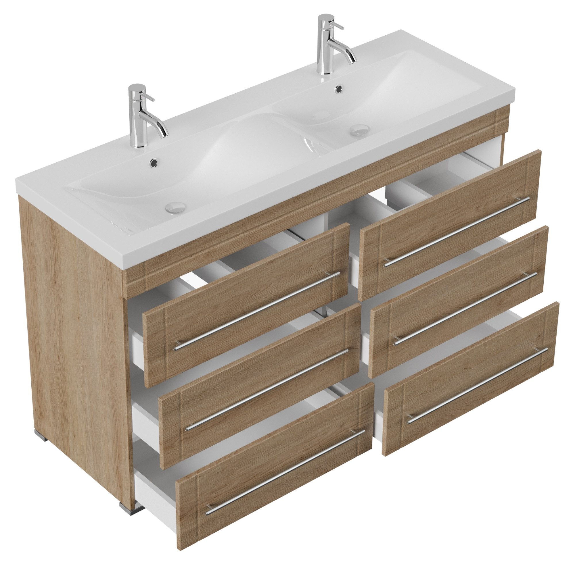 Magnolia Home Doppelwaschtisch Stand Badmöbel Gallo günstig online kaufen