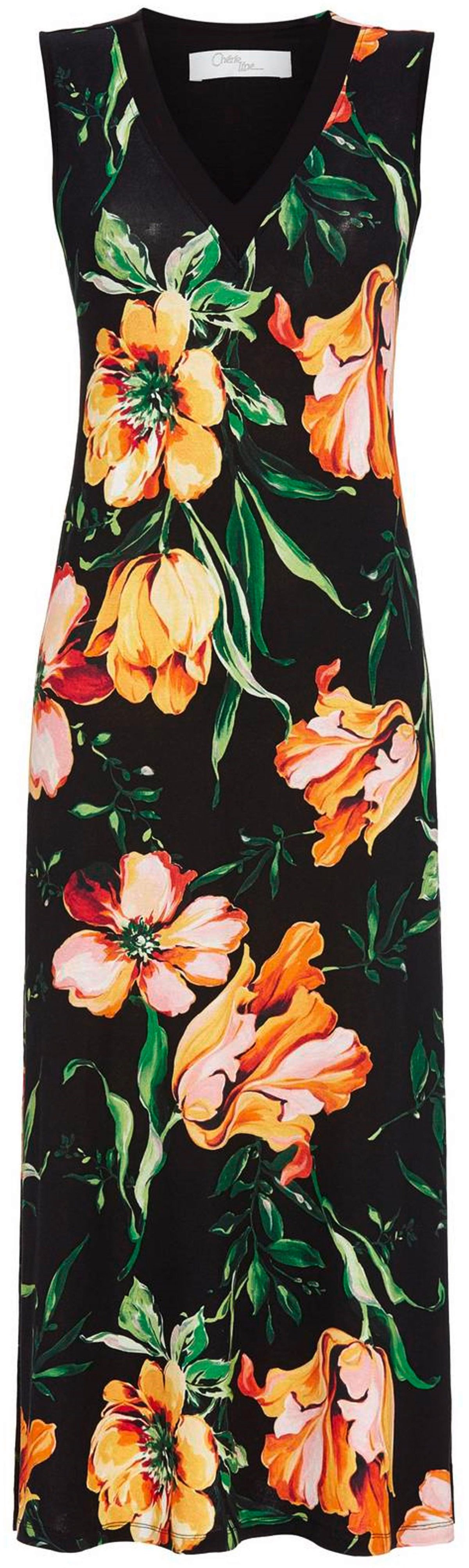 Nachthemd Damen Schlafshirt mit Blumen