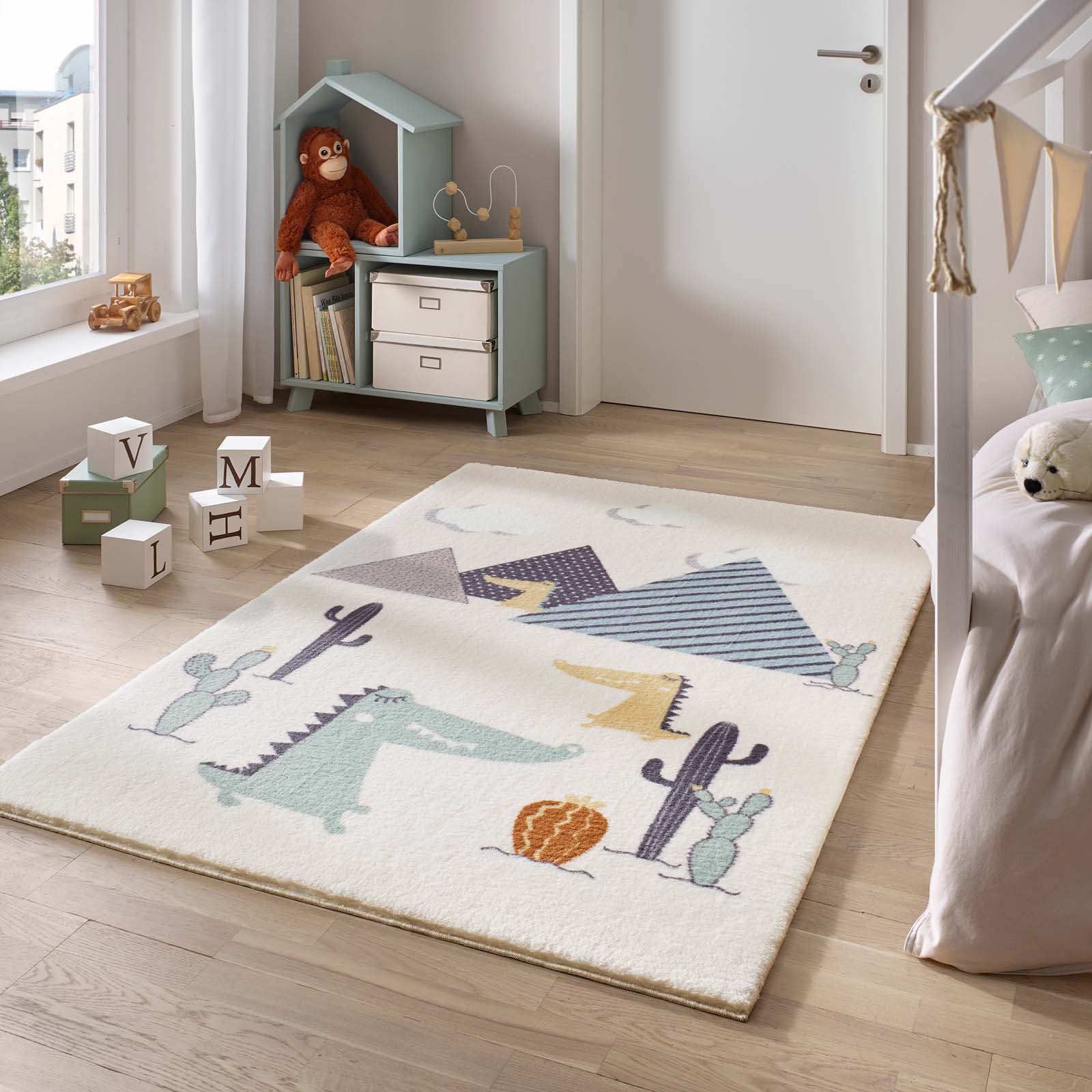 TaraCarpet Kinderteppich Kinderzimmerteppich Soft Kids kuschelig weich in v günstig online kaufen