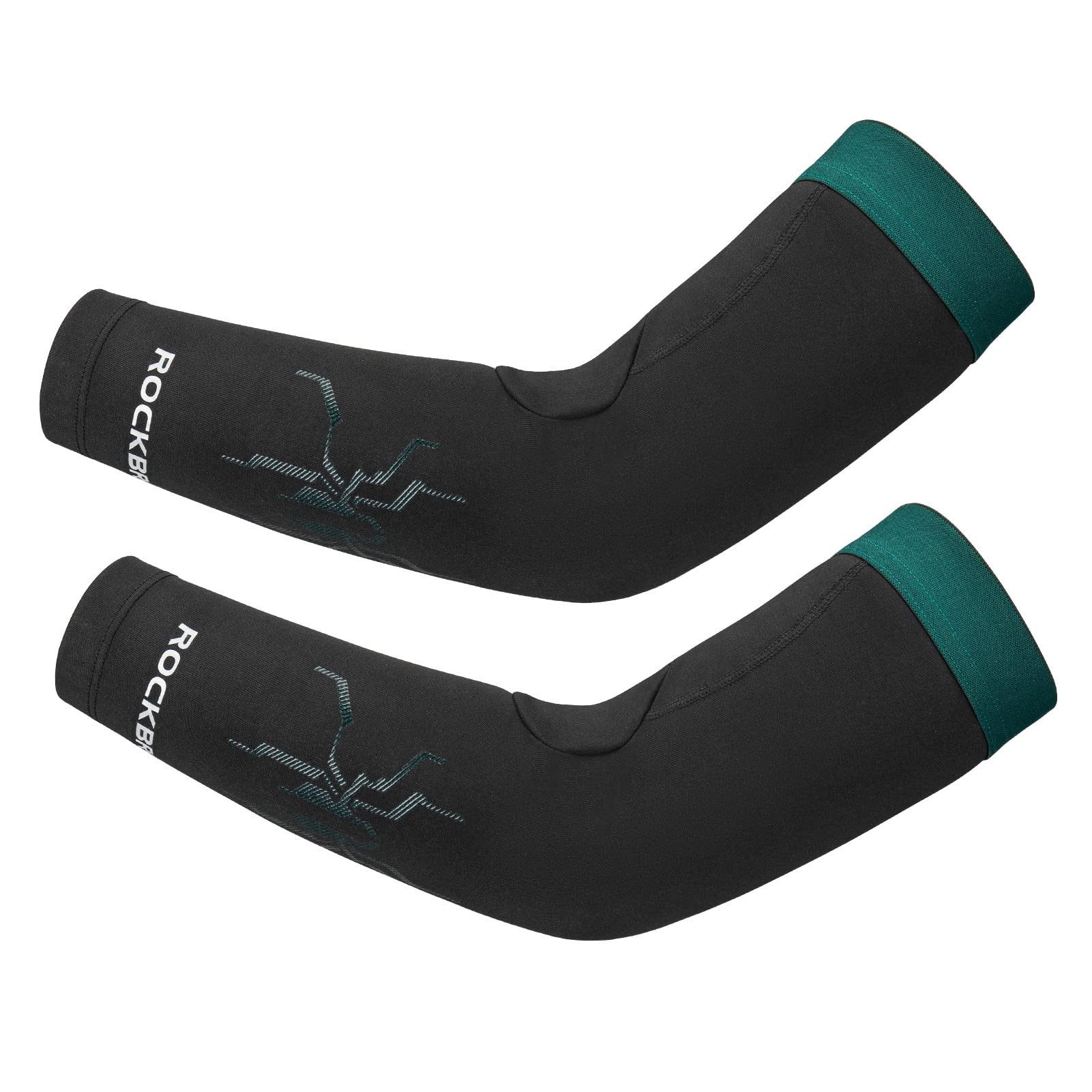ROCKBROS Beinlinge Fahrrad Armlinge/Beinlinge Winter (Thermo Armwärmer/Beinwärmer, 1-St., Rutschfest Arm Sleeves und Knieschutz) für Radfahren, Laufen Herren/Damen S-3XL (1 Paar)