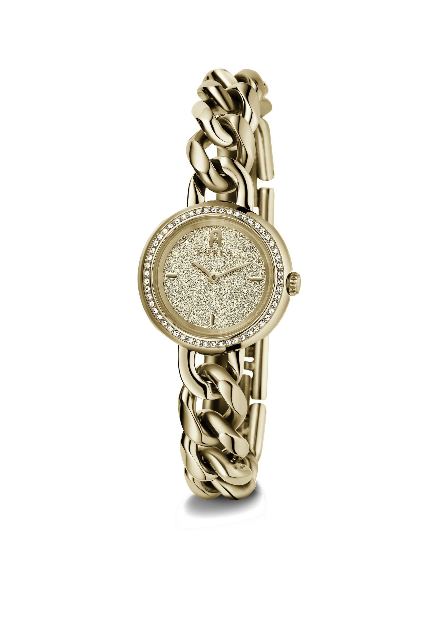 Furla Quarzuhr FURLA CHAIN ROUND, (1-tlg., Not a set – not applicable to this product), analoge Uhr
