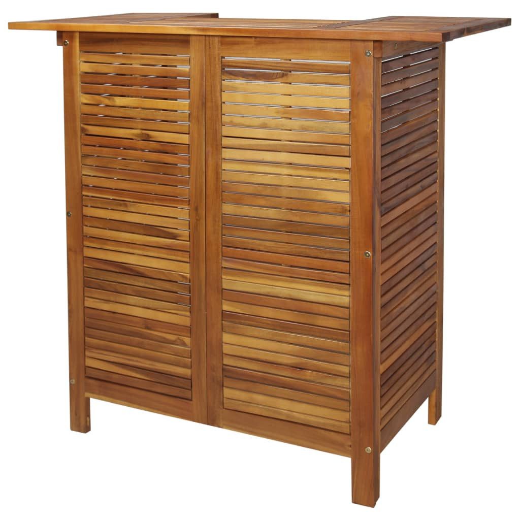 vidaXL Gartentisch Stehtisch 110x50x105 cm Akazienholz Massiv Holz