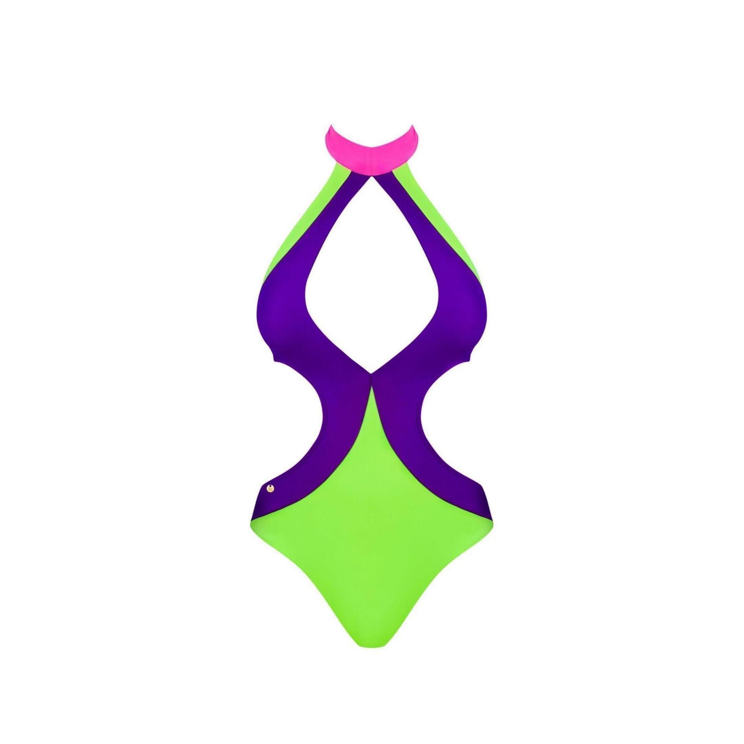 Obsessive Badeanzug OB Playa Norte swimsuit green-purple - (L,M,S)