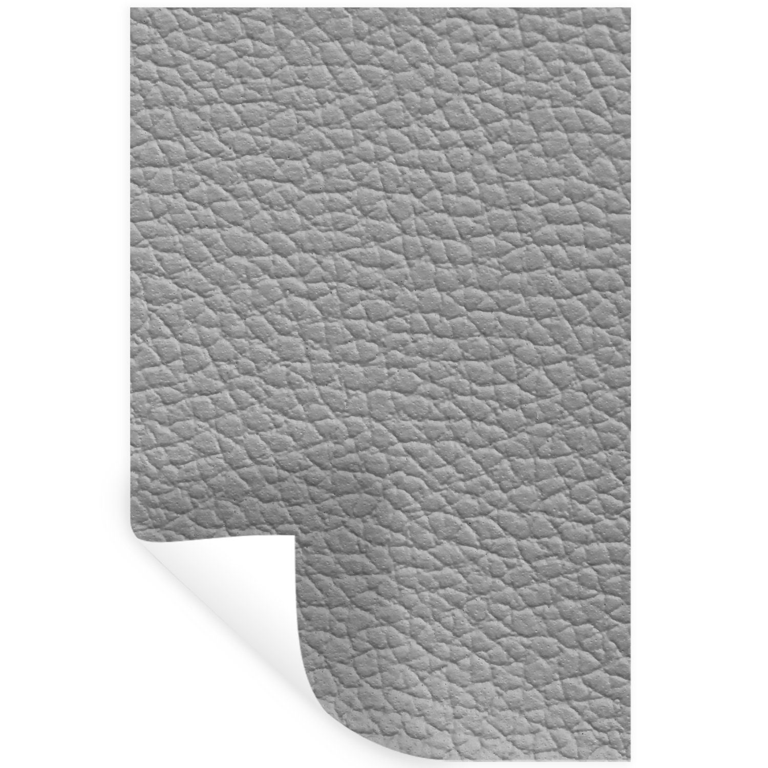 MuchoWow Wandsticker Leder - Strukturiert - Lederoptik - Grau (1 St), Wandaufkleber, Selbstklebend, Wohnzimmer, 20x30 cm