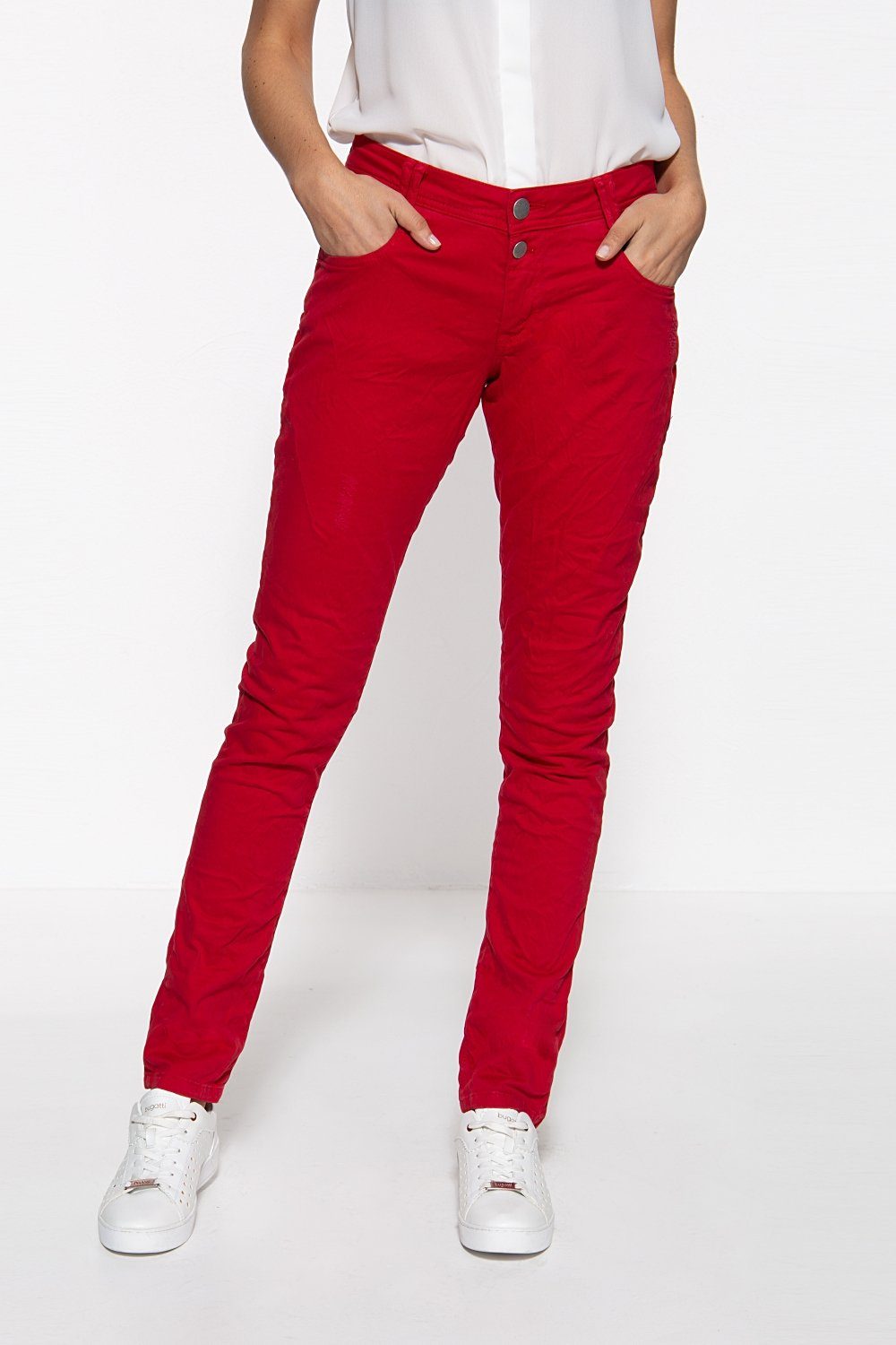 Rote Jeans mit hohem Bund für Damen online kaufen | OTTO