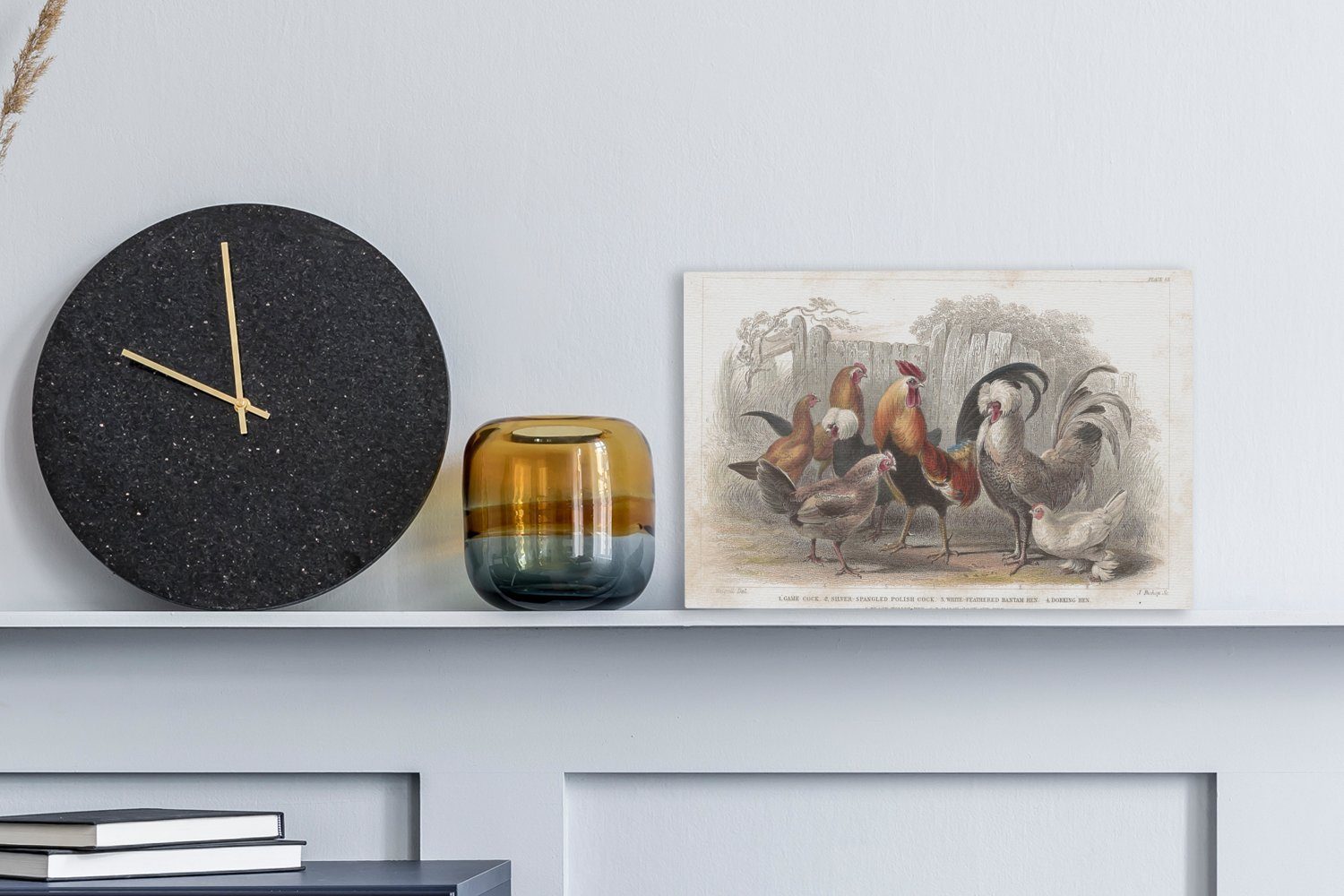 OneMillionCanvasses® Leinwandbild Illustration eines Hahns und günstig online kaufen