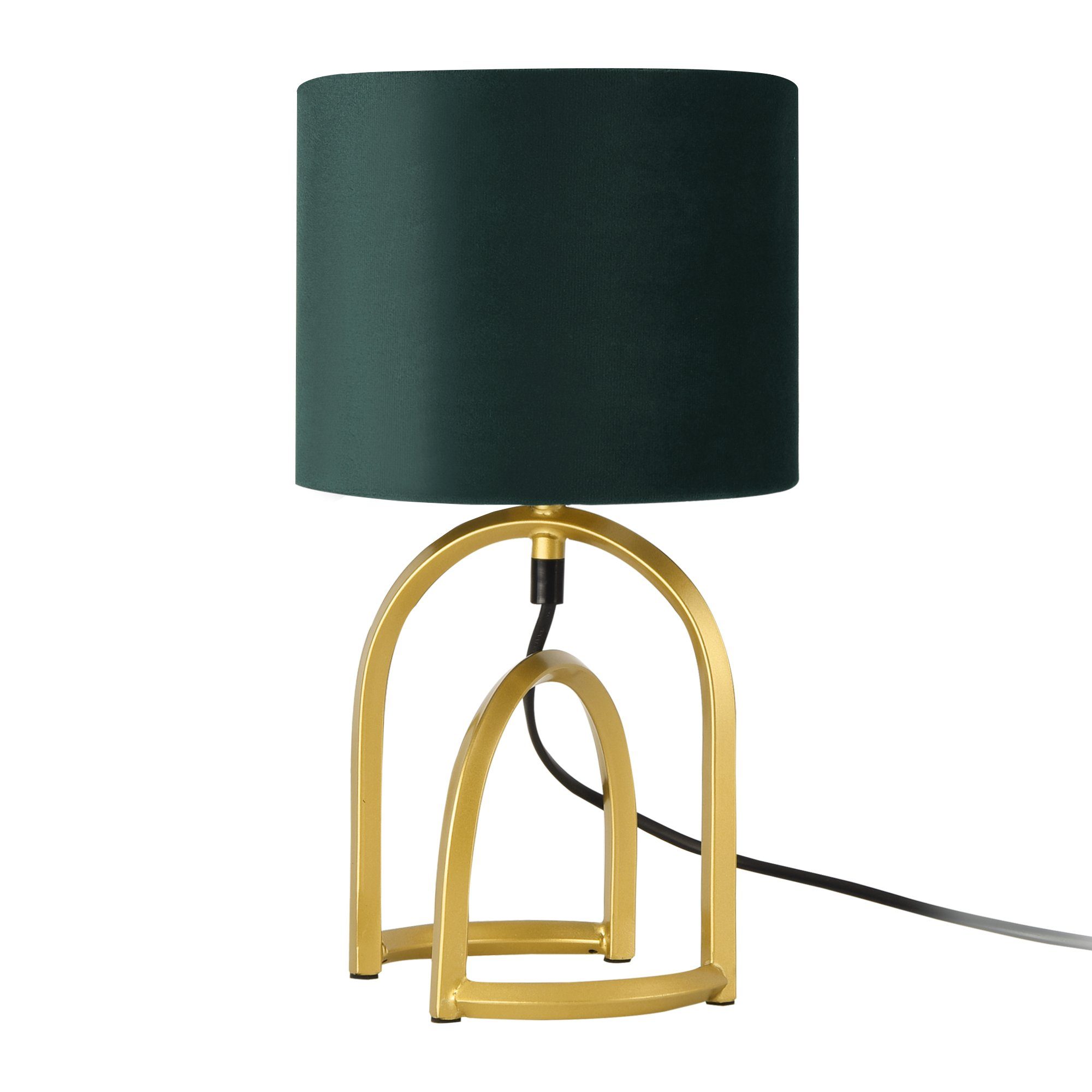 lux.pro Tischleuchte, ohne Leuchtmittel, »Smethwick« 1 x E14 Dunkelgrün günstig online kaufen