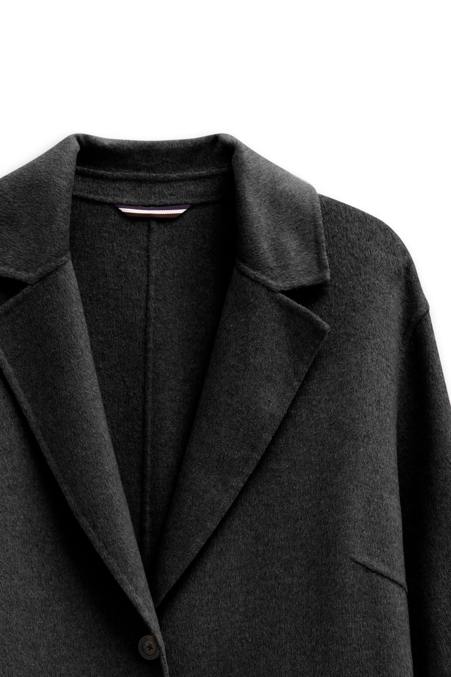 bugatti Kurzmantel Loose Fit mit Knopfleiste und aus weichem Woll-Mix