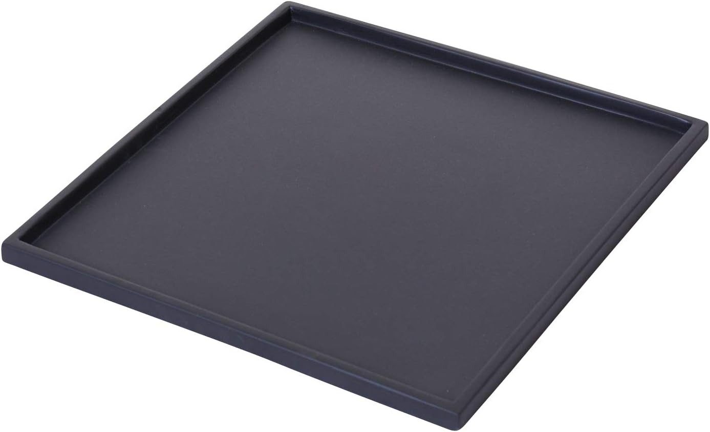 VIVANNO Pflanzenroller Fiberglas UNDO Rechteckig - Anthrazit Matt, (1-St), 44x44x2 cm