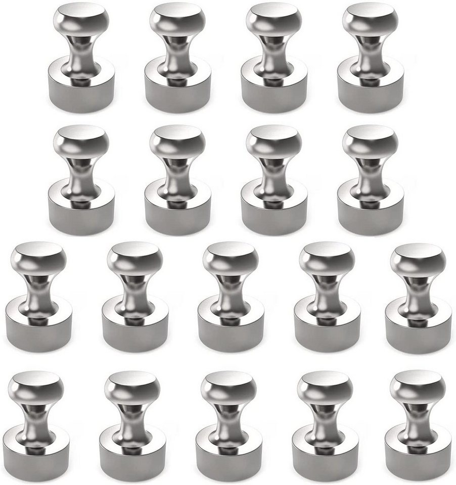 24 Stück Edelstahl Neodym Magnete für Magnet Pinnwand Whiteboard Magnettafel