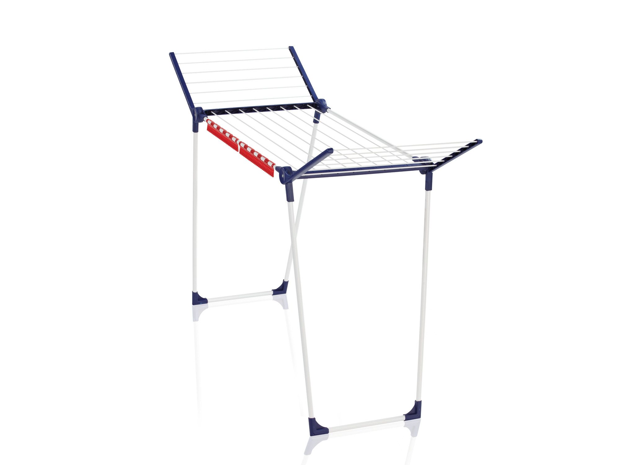 Leifheit Wäscheständer Standtrockner Pegasus 150 Solid Slim, 15m Trockenlänge, 105cm Flügelhöhe, 55cm breit, zusammenklappbar