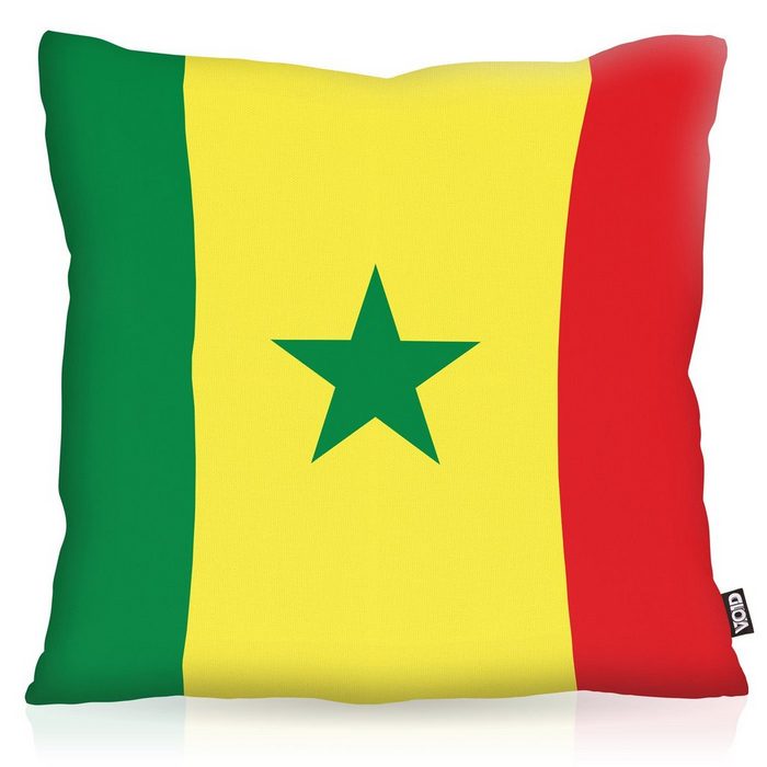Kissenbezug VOID Sofa-Kissen Senegal Flagge Fahne Fan WM Fussball Afrika