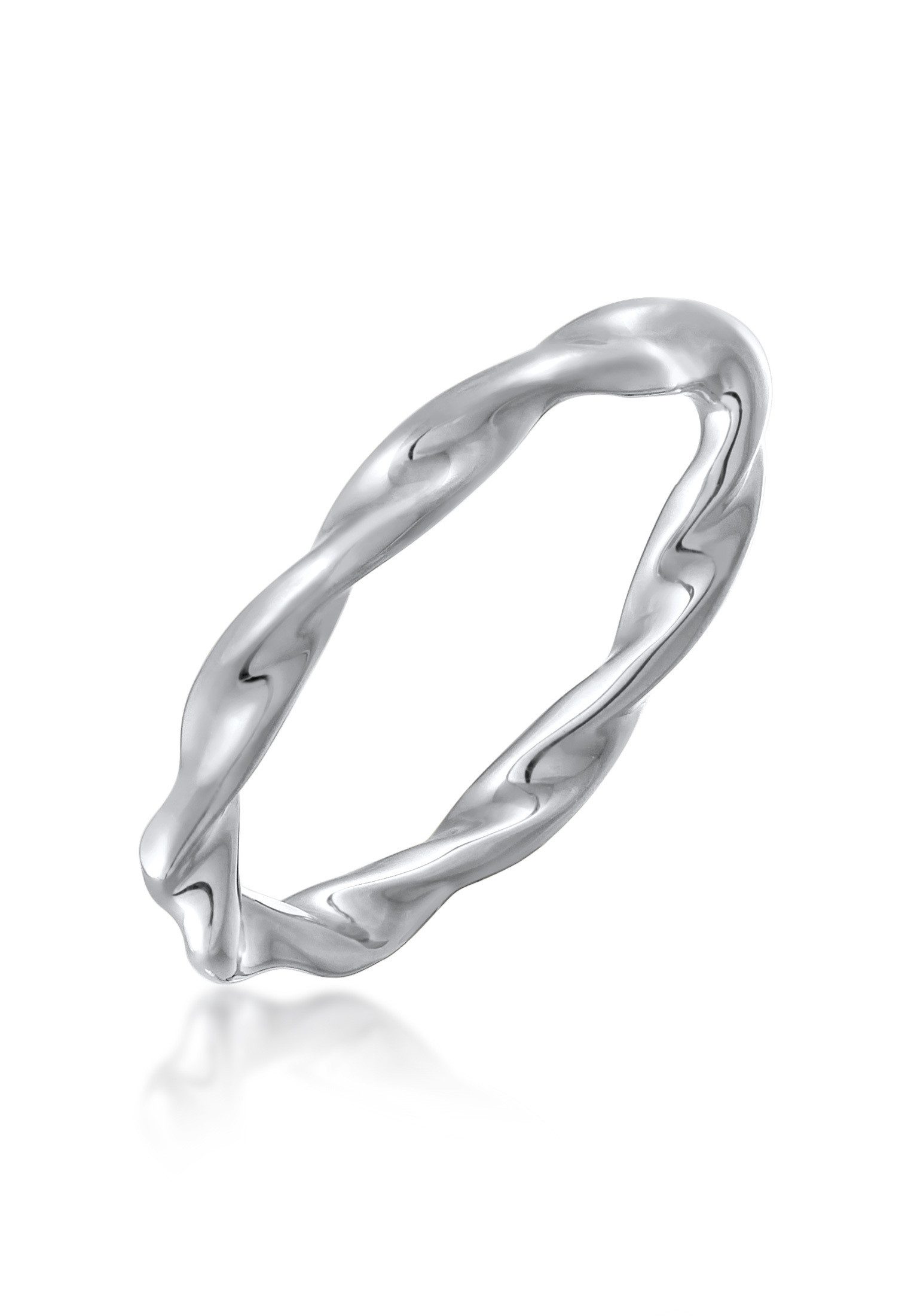 Fingerring Bandring Stapelring Gedreht für Damen