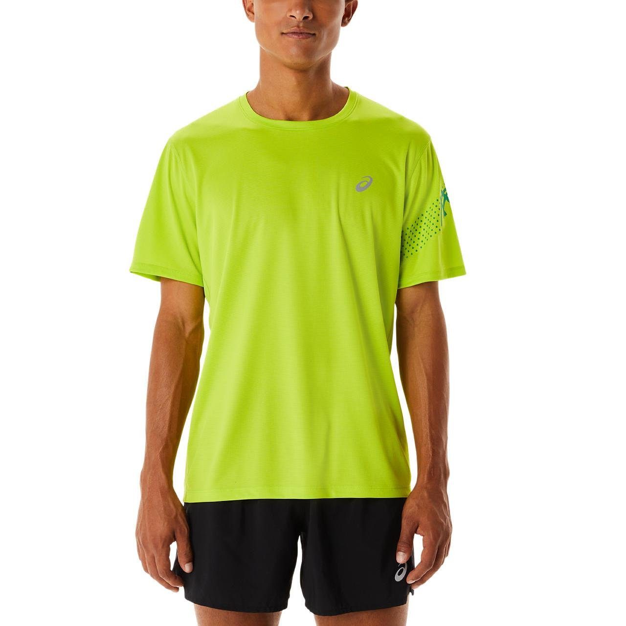 Running / Lime SS Zest Icon Laufshirt Top Asics Asics Cilantro