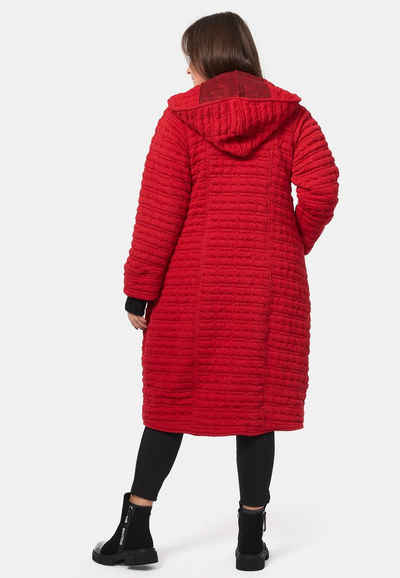 Kekoo Langmantel Mantel Übergangsmantel aus leichtem Baumwollmischgewebe