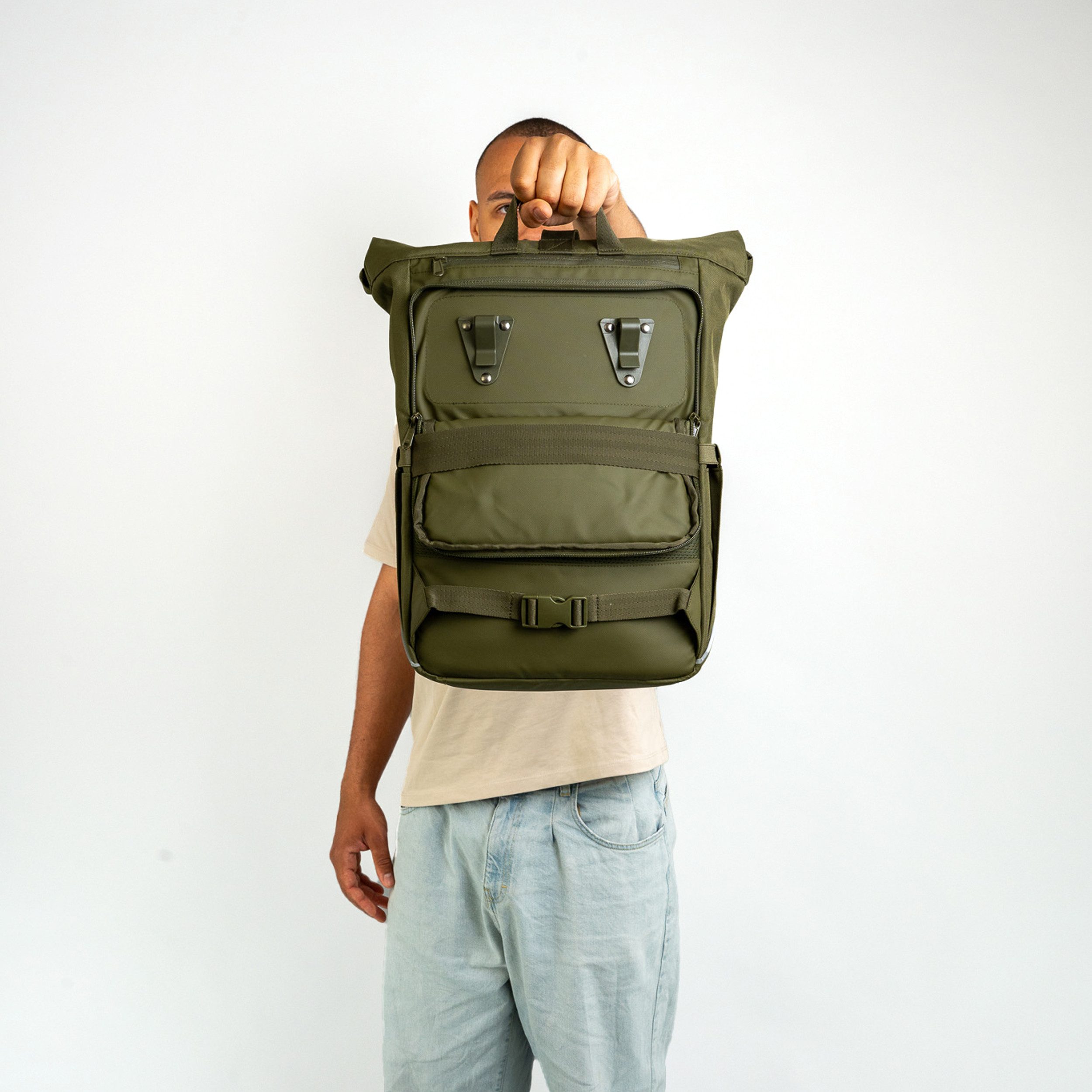 Johnny Urban Fahrradtasche ROBIN MEDIUM BIKE, 2in1 Rucksack und Fahrradtasche (1-tlg), Flexible Größe, Wasserabweisend