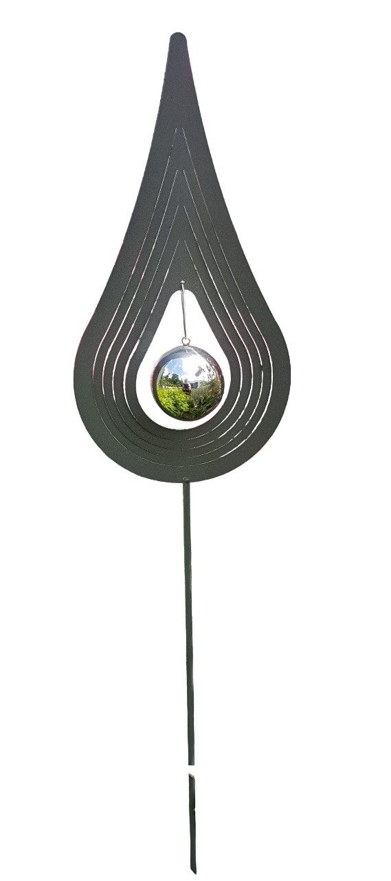 Jürgen Bocker - Gartenambiente Gartenstecker Love Tropfen 80 cm Edelstahl Beetstecker Gartenstecker