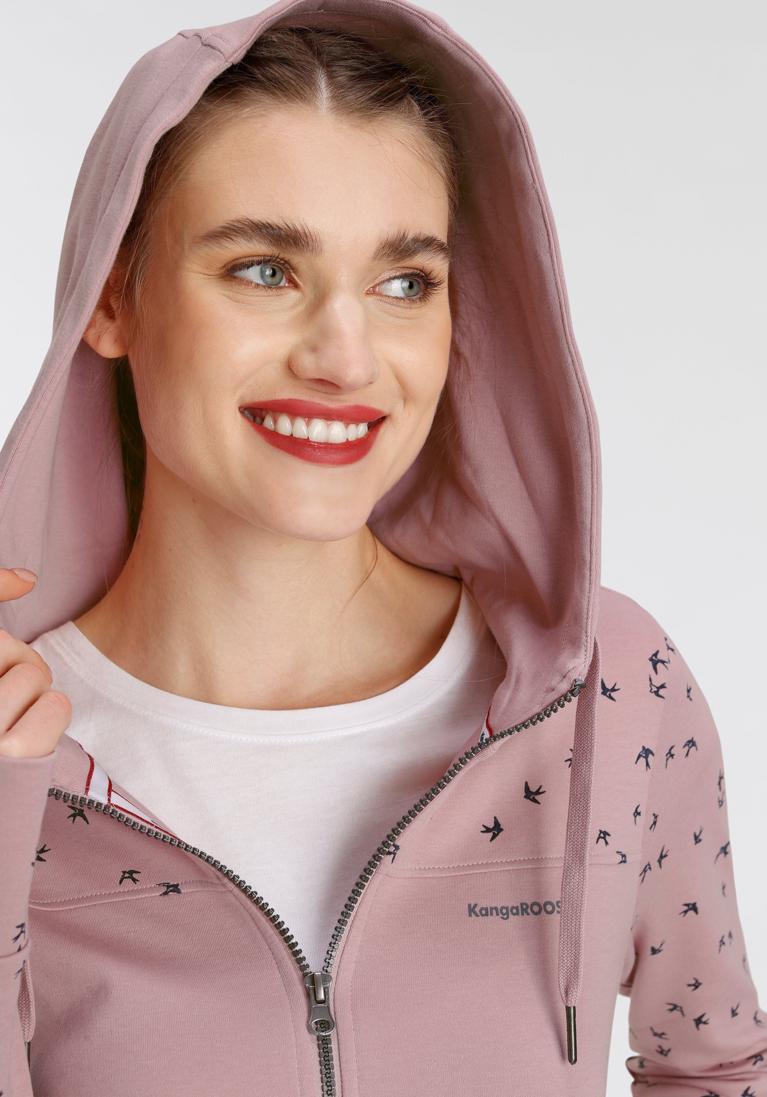 KangaROOS Kapuzensweatjacke KOLLEKTION NEUE rose