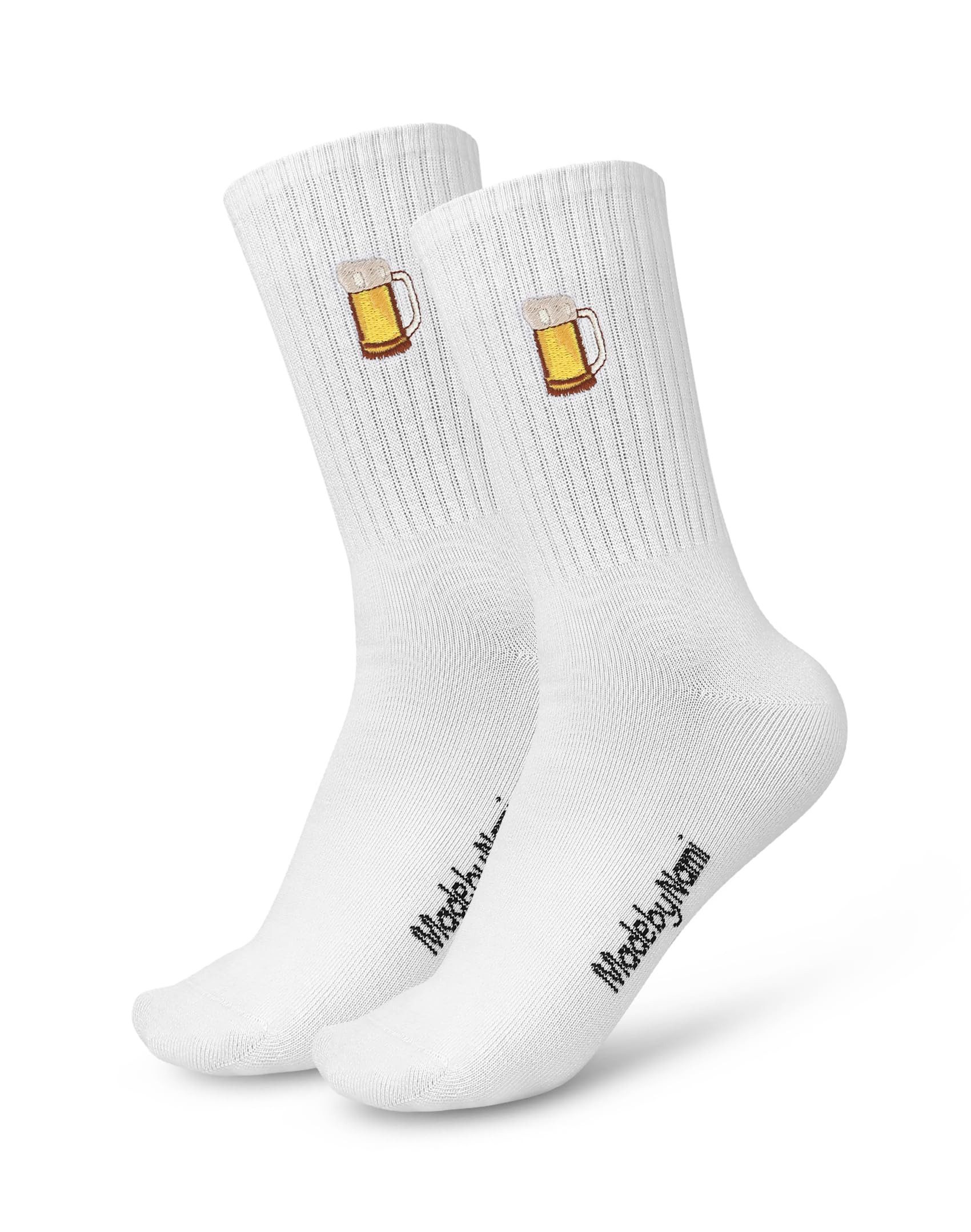 Made by Nami Socken Lustige Socken Damen & Herren mit Motiv Bier Festival Accessoires