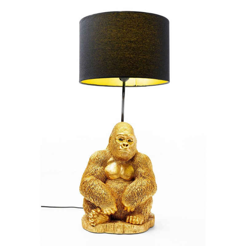 KARE Stehlampe Tischleuchte Monkey Gorilla Gold, Nein