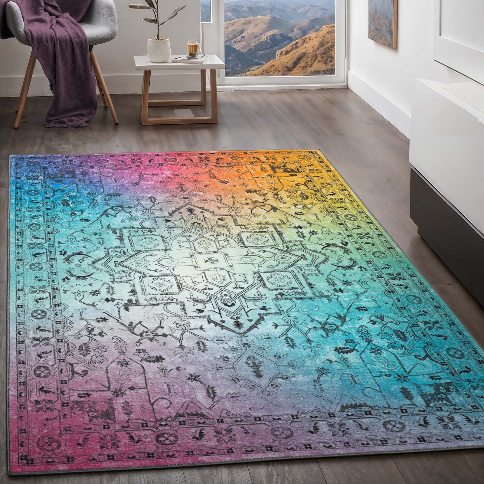 TaraCarpet Teppich Kurzflorteppich TaraCarpet Rainbow Oriental günstig online kaufen