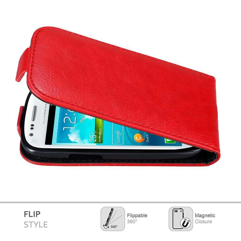 Cadorabo Handyhülle für Samsung Galaxy S3 MINI Hülle Samsung Galaxy S3 MINI, Handy Schutzhülle, Klappbare Hülle, Kunstleder mit Magnetverschluss