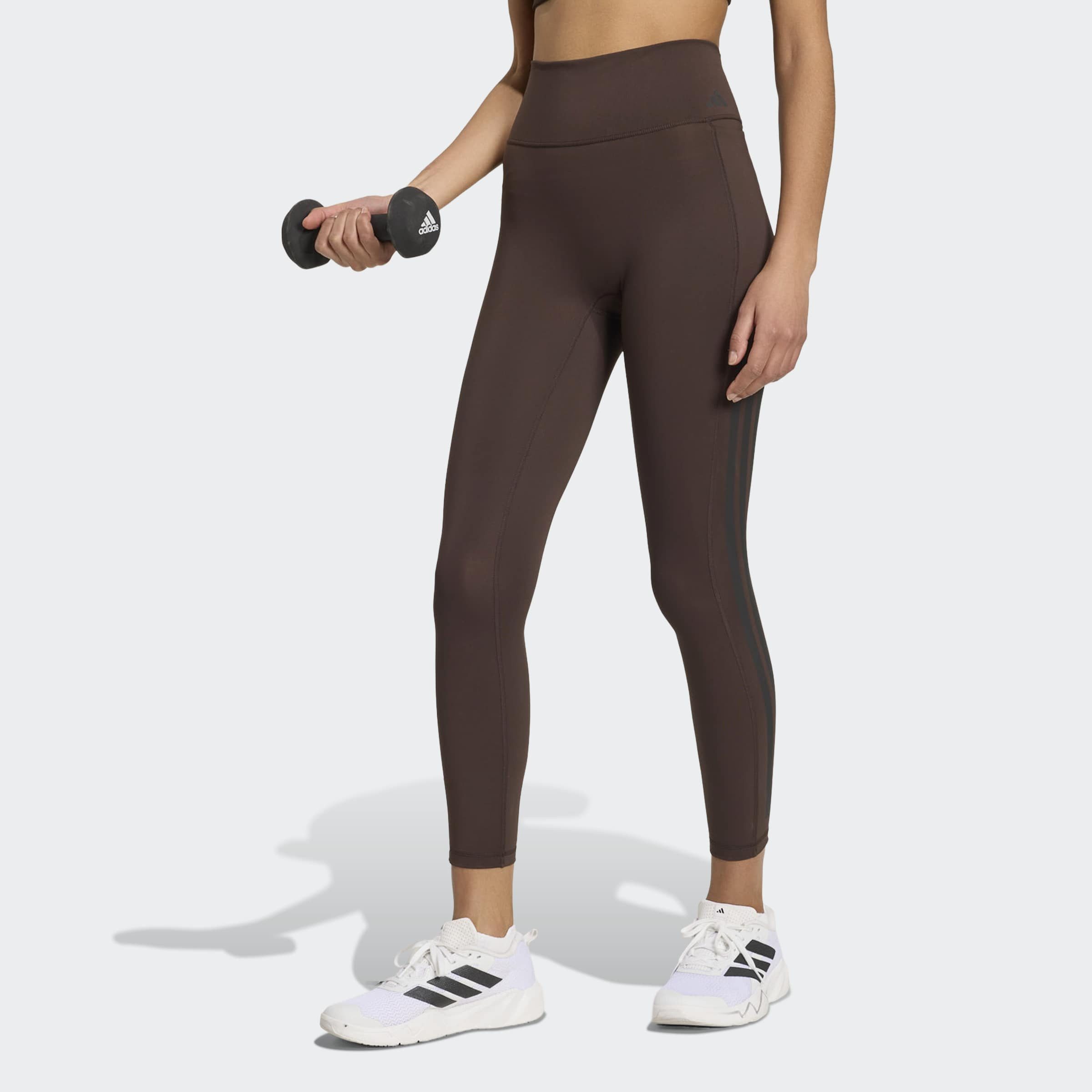 adidas Performance Trainingstights OPTIME WORKOUT 3-STREIFEN 7/8 LEGGINGS