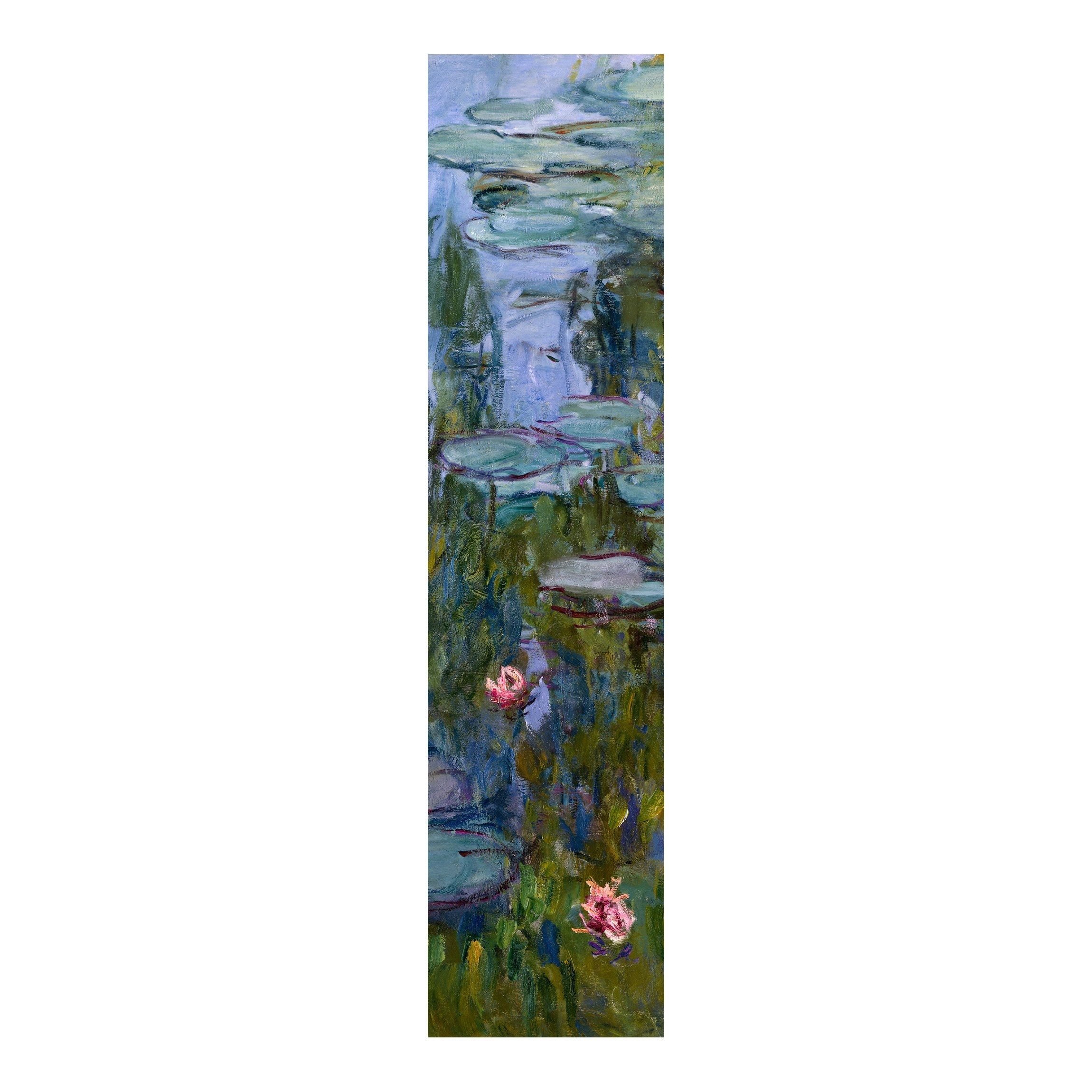 Bilderdepot24 Schiebegardine Flächenvorhang blickdicht Monet Seerosen (Nympheas) (1 St), halbtransparent, Wohnzimmer große Flächengardine lichtdurchlässig für Klemm-System