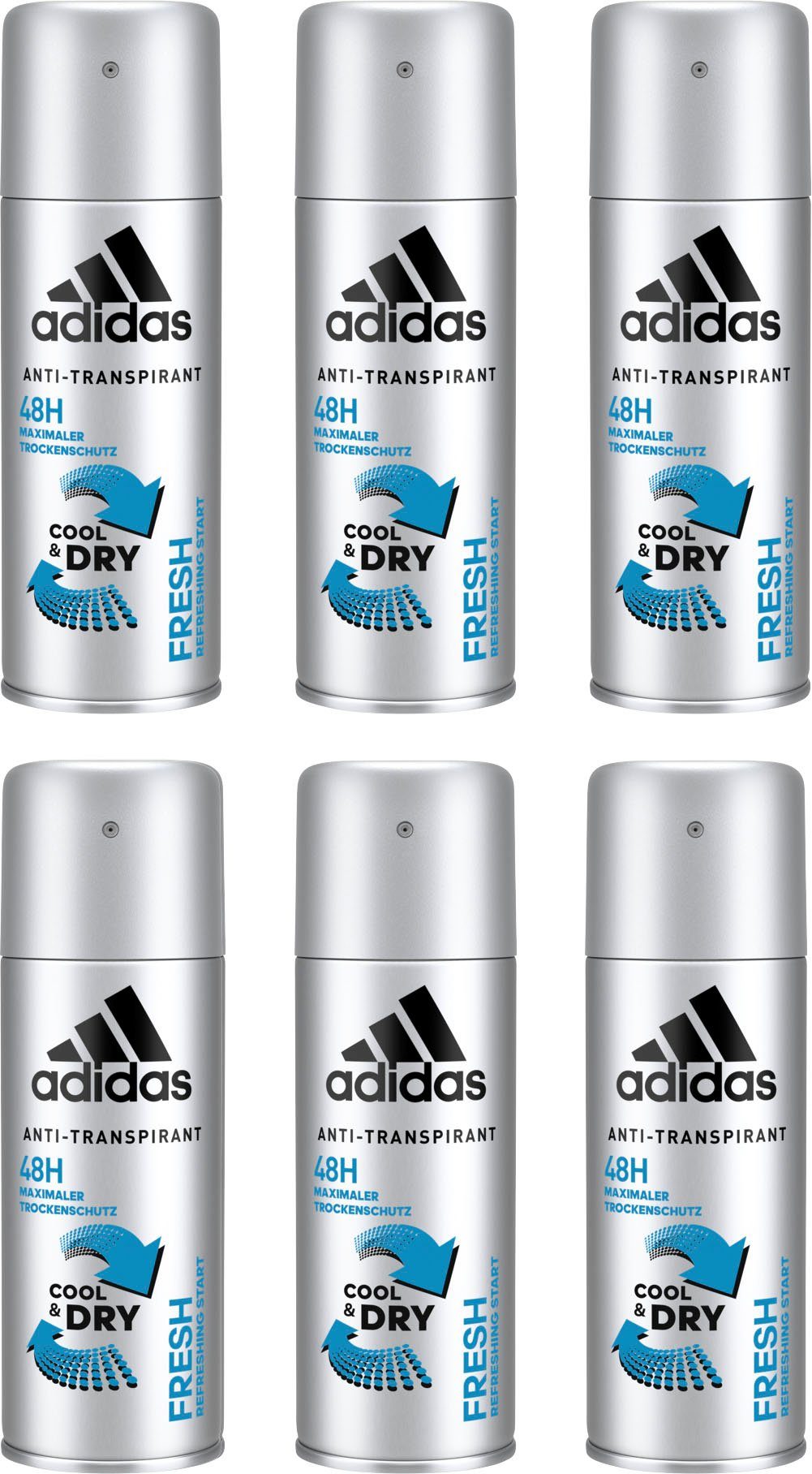 adidas Performance Deo-Spray »Fresh«, Spar-Set, 6-tlg., Anti-Transpirant  Spray für Männer online kaufen | OTTO