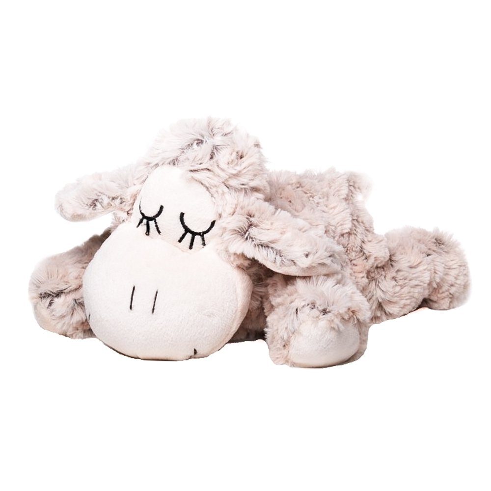 inware Kuscheltier Schaf Sleepy liegend 18 cm beige meliert Stoffschaf Plüschtier (Schäfchen, Plüschschaf, Stofftier)