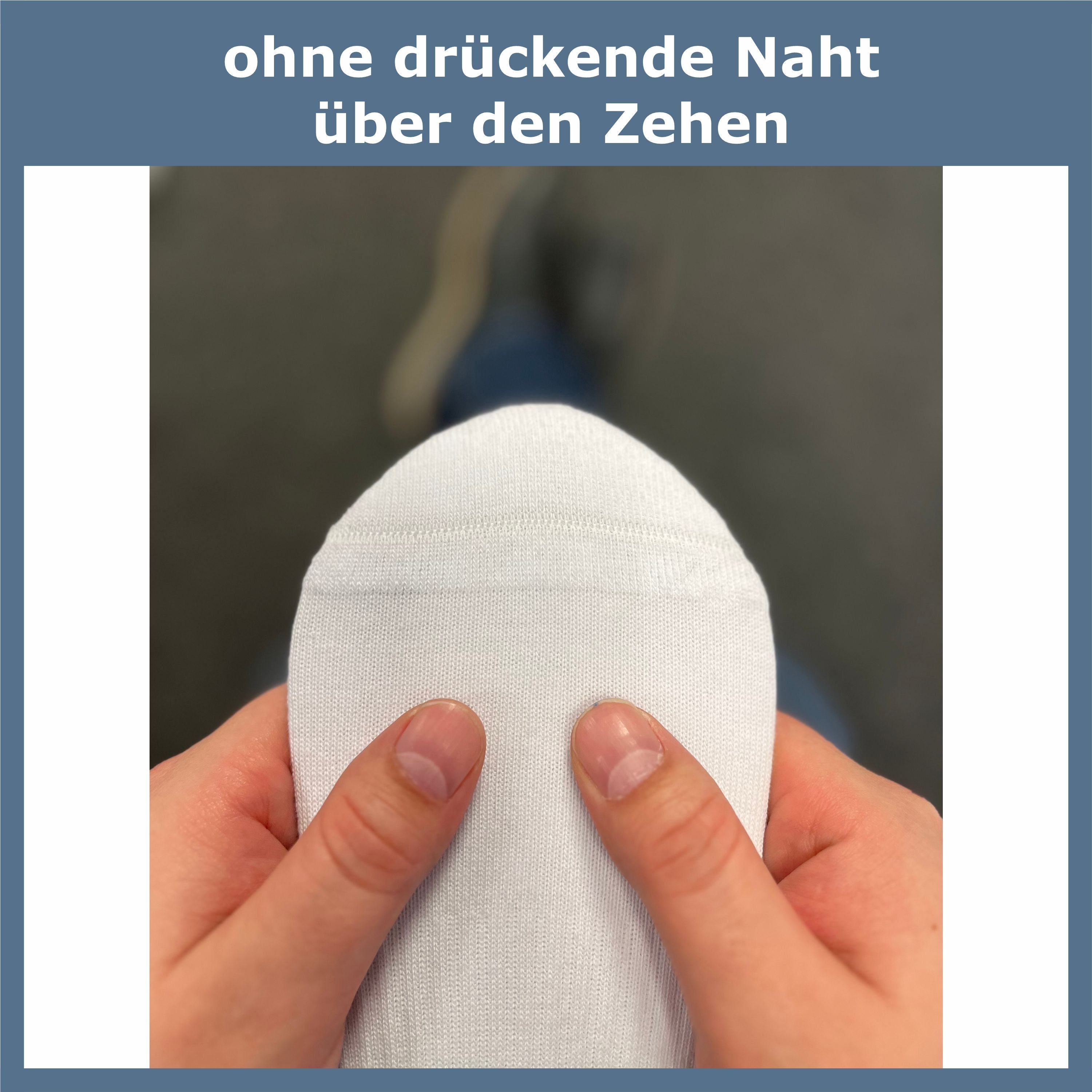 GAWILO Kurzsocken für Herren in schwarz & weiß - Quartersocken für Sport & Alltag (4 Paar) Kein Rutschen dank Fußgewölbeunterstützung - gepolsterte Frotteesohle
