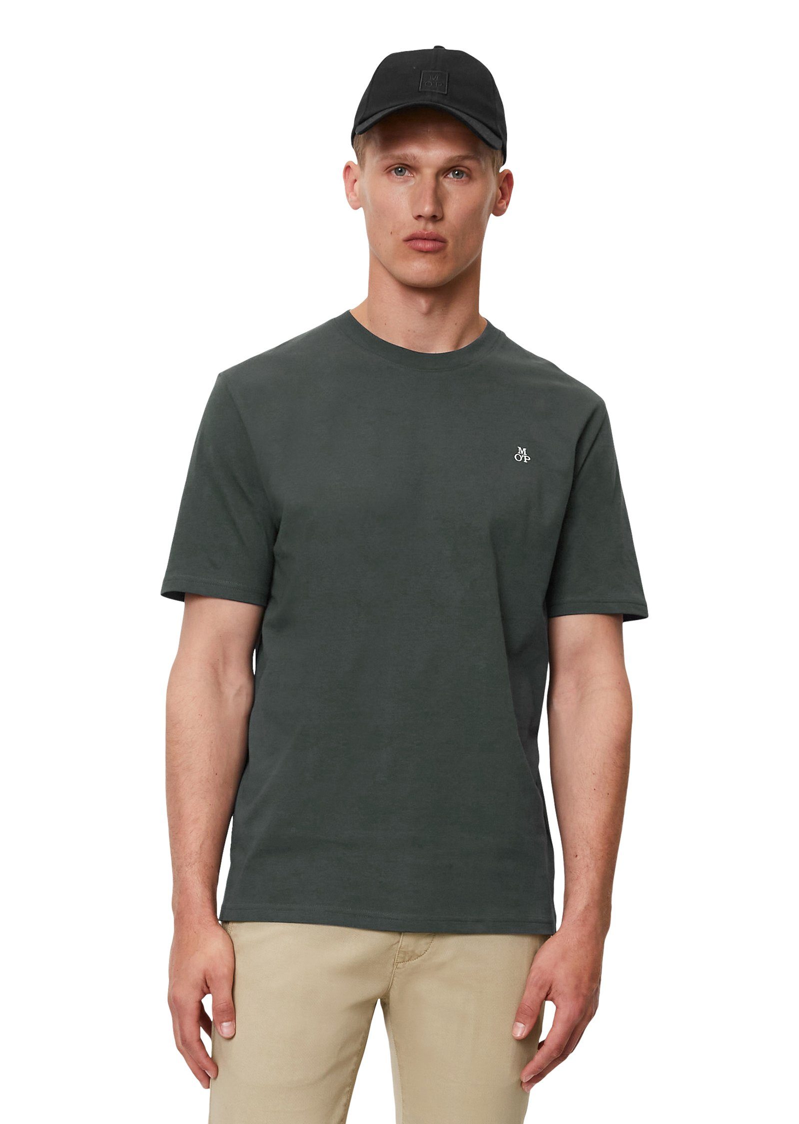 T-Shirt short ribbed logo print, Marc brayden T-shirt, storm sleeve, O'Polo collar