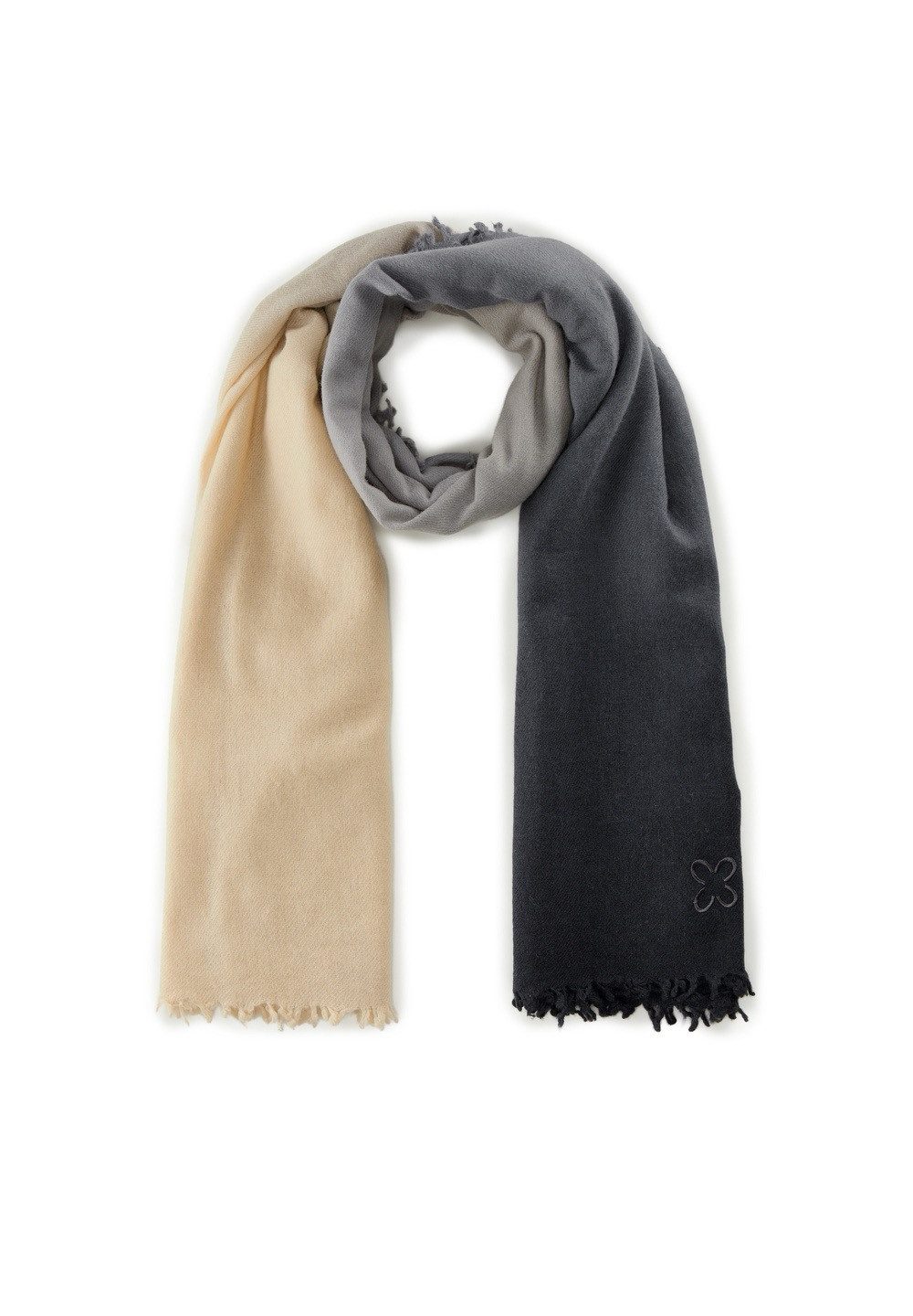 Codello Schal Codello Premium Schal aus Wolle und Kaschmir mit Ombré-Effekt, Fein fließender Farbverlauf