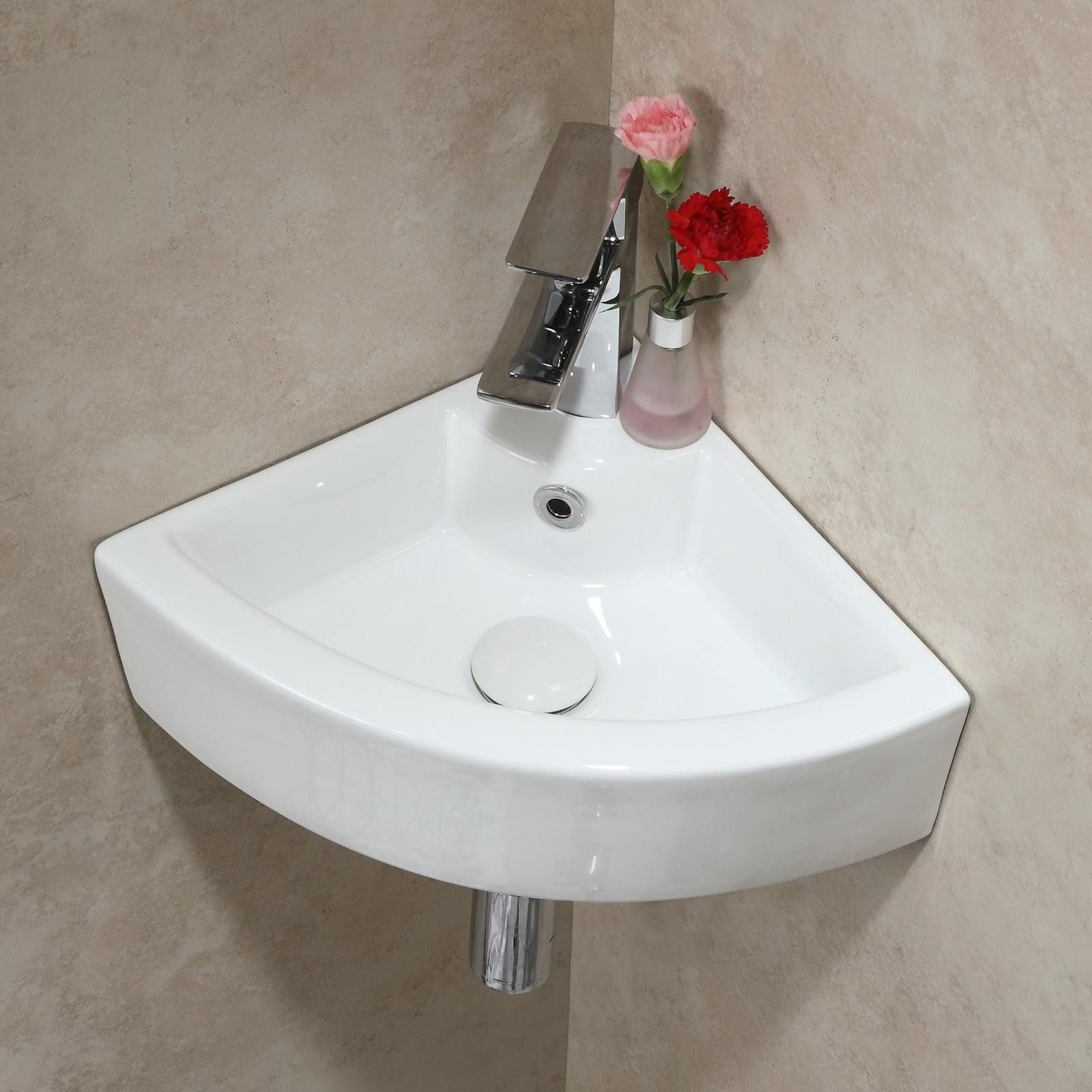 HOROW Waschbecken Waschbecken Waschtisch Badezimmer, Eckwaschbecken günstig online kaufen