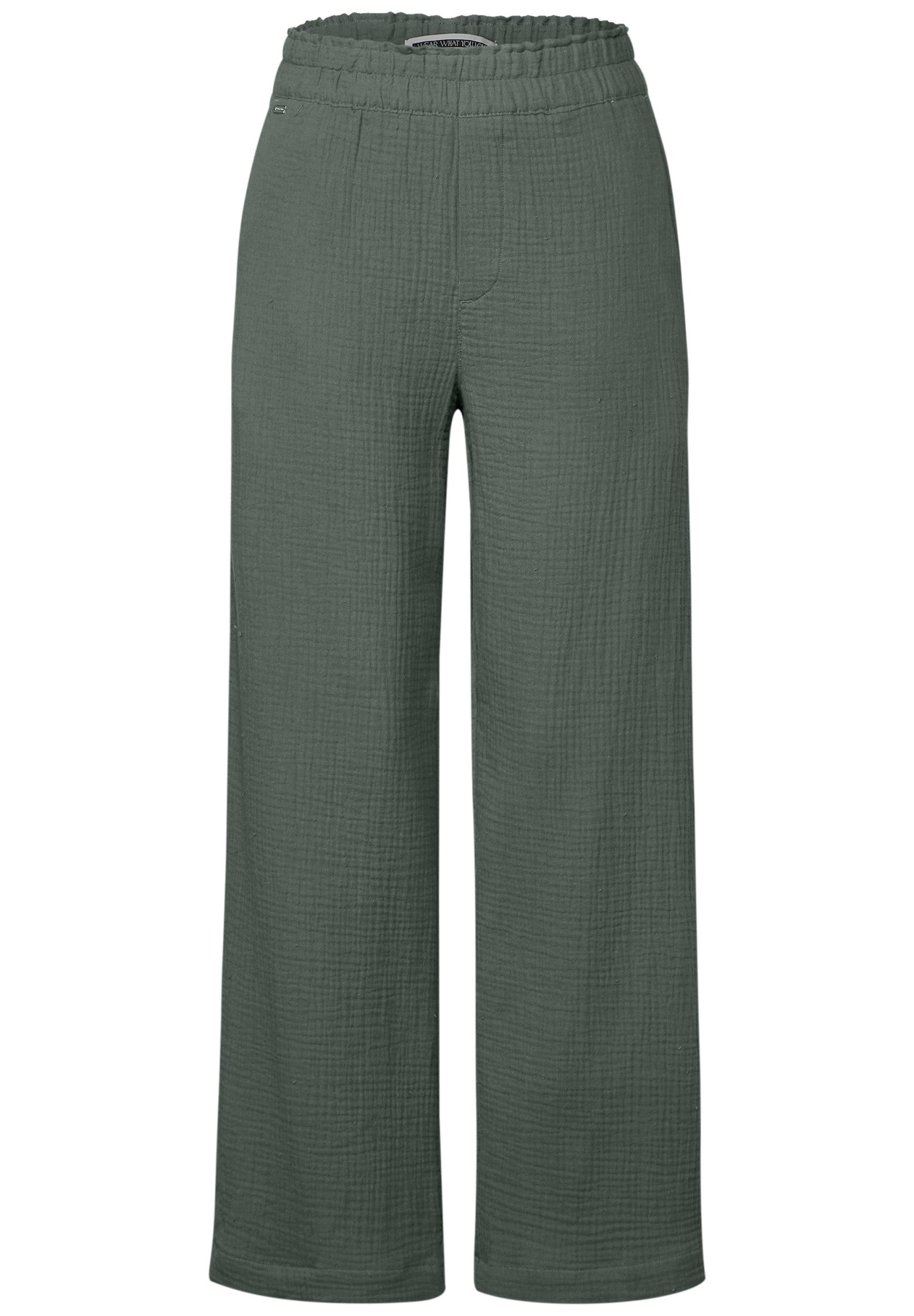 Chinohose LTD QR musseline_Wide Leg HW