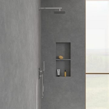 Villeroy & Boch Regenduschkopf Universal Showers, Regenbrause 200 x 200 mm, Eckig - Chrom