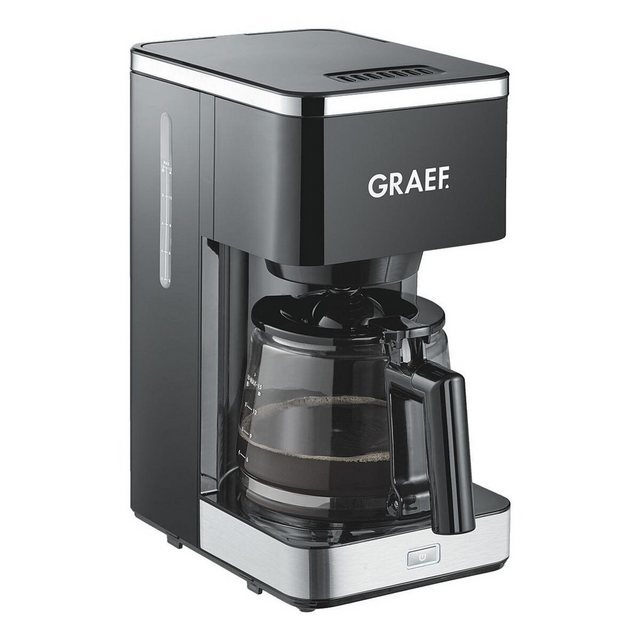 Graef Filterkaffeemaschine FK402, 1.25l Kaffeekanne, Kaffeemaschine bis 15 Tassen, mit Glaskanne, 1000 Watt