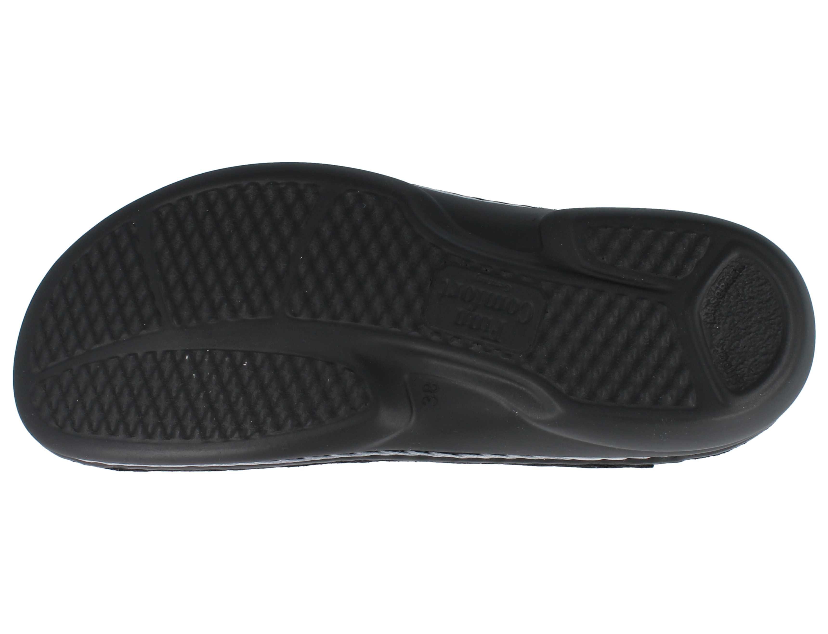 Finn Comfort FINN COMFORT Kos Damen Pantolette hellblau genarbtes Nubukleder - Pantolette Wechselfußbett