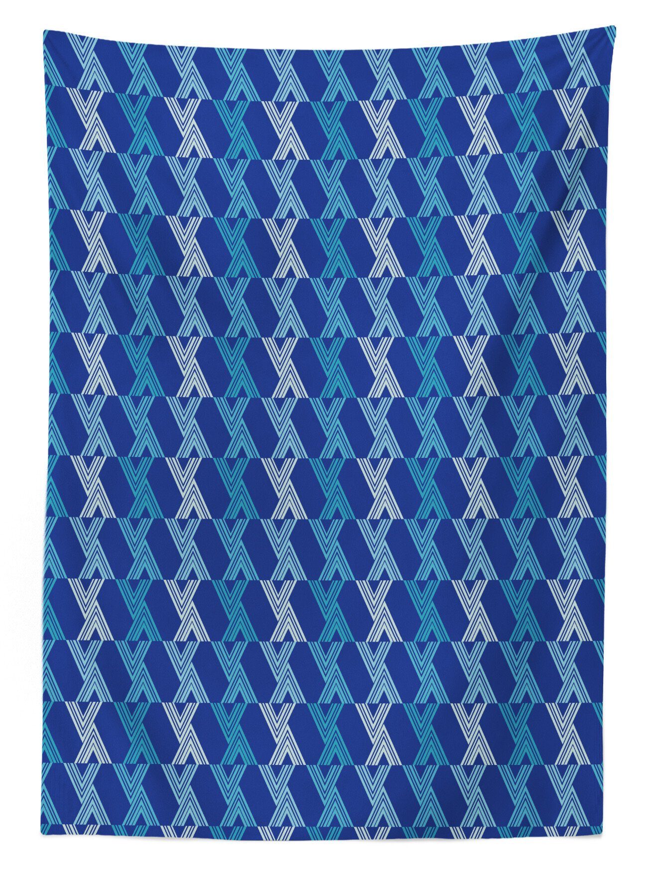 Abakuhaus Tischdecke Farbfest geeignet Abstrakt Blau Patterns Waschbar den Bereich Außen Dreieck Für Farben, Klare