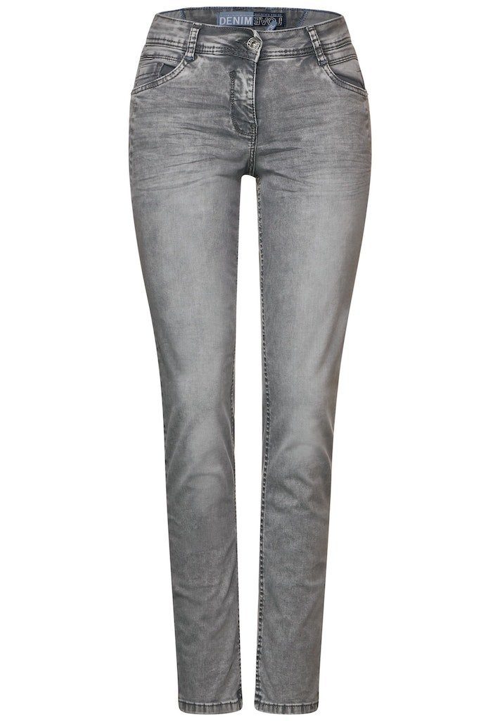 Cecil Bequeme Jeans Cecil / Da.Jeans / Style NOS Scarlett Grey Washed