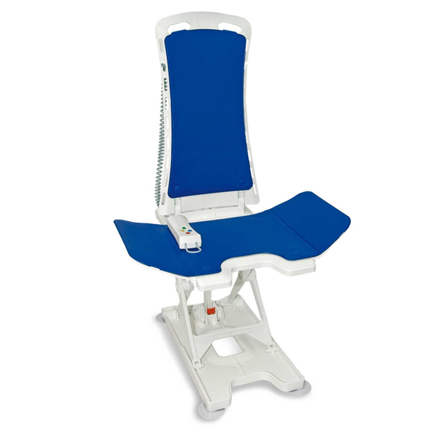Badewannen-Einstiegshilfe Badewannenlifter Bellavita 2G mit Comfort Bezug Blau