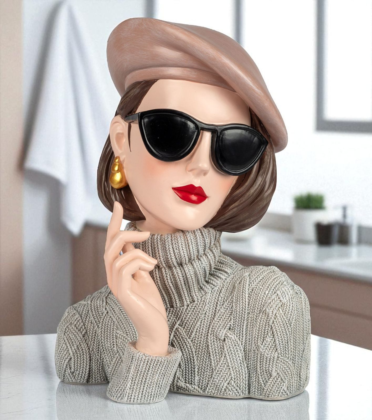 formano Dekofigur Deko-Büste Dame mit Sonnenbrille günstig online kaufen