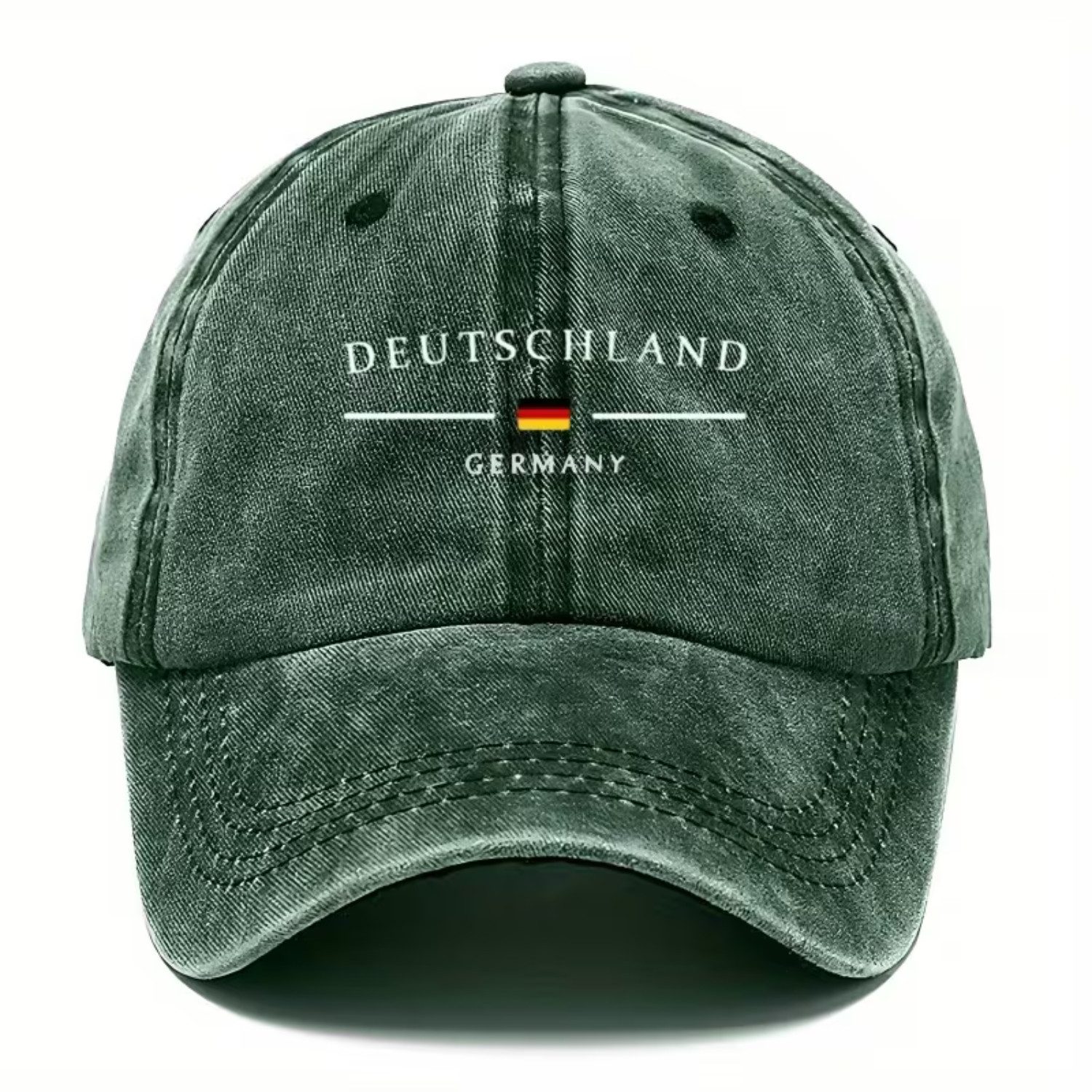 XCOAST Baseball Cap Herren Baseballkappe Grün – Fan Cap für WM & EM, verstellbare Dad Hat Fan Kappe für WM & EM, Vintage Look, verstellbar & bequem