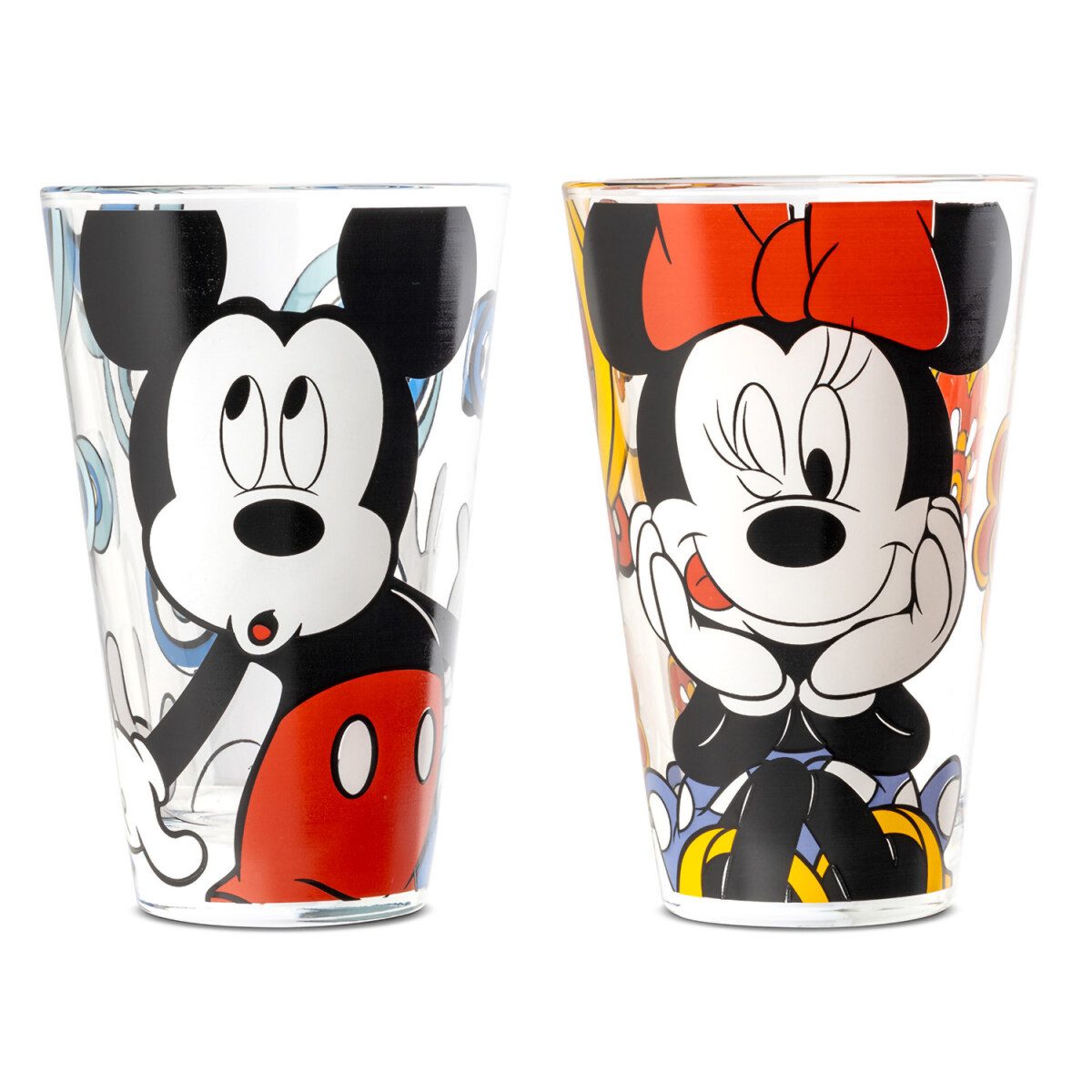 Disney Стекло-Set Disney Designer Стекло Trinkglas Mickey & Minnie Mouse 2er Set, 2-tlg.