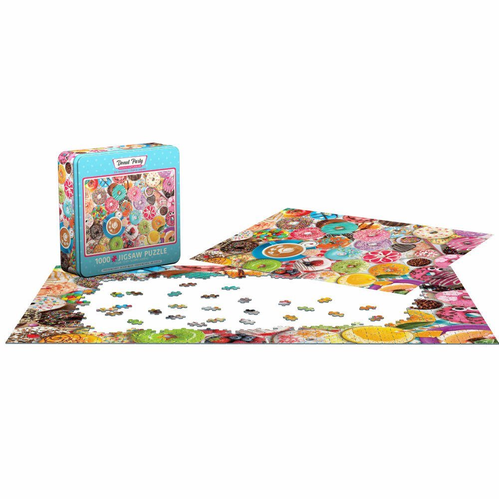 Donut in Puzzle Puzzledose, Puzzleteile Party 1000 EUROGRAPHICS