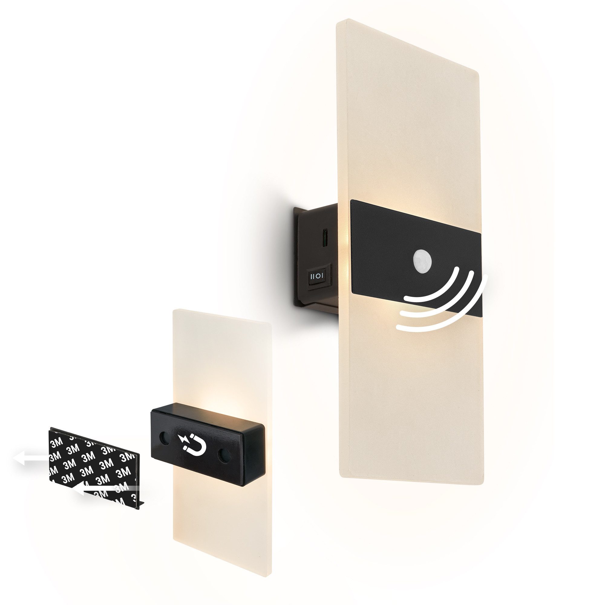 Briloner Leuchten LED Wandleuchte LED, LED fest integriert