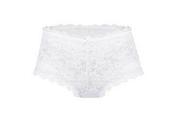 Róza Lingerie Panty Panty in weiß aus Spitze und Tüll transparent Höschen sexy Blumenmuste (einzel, 1-St)