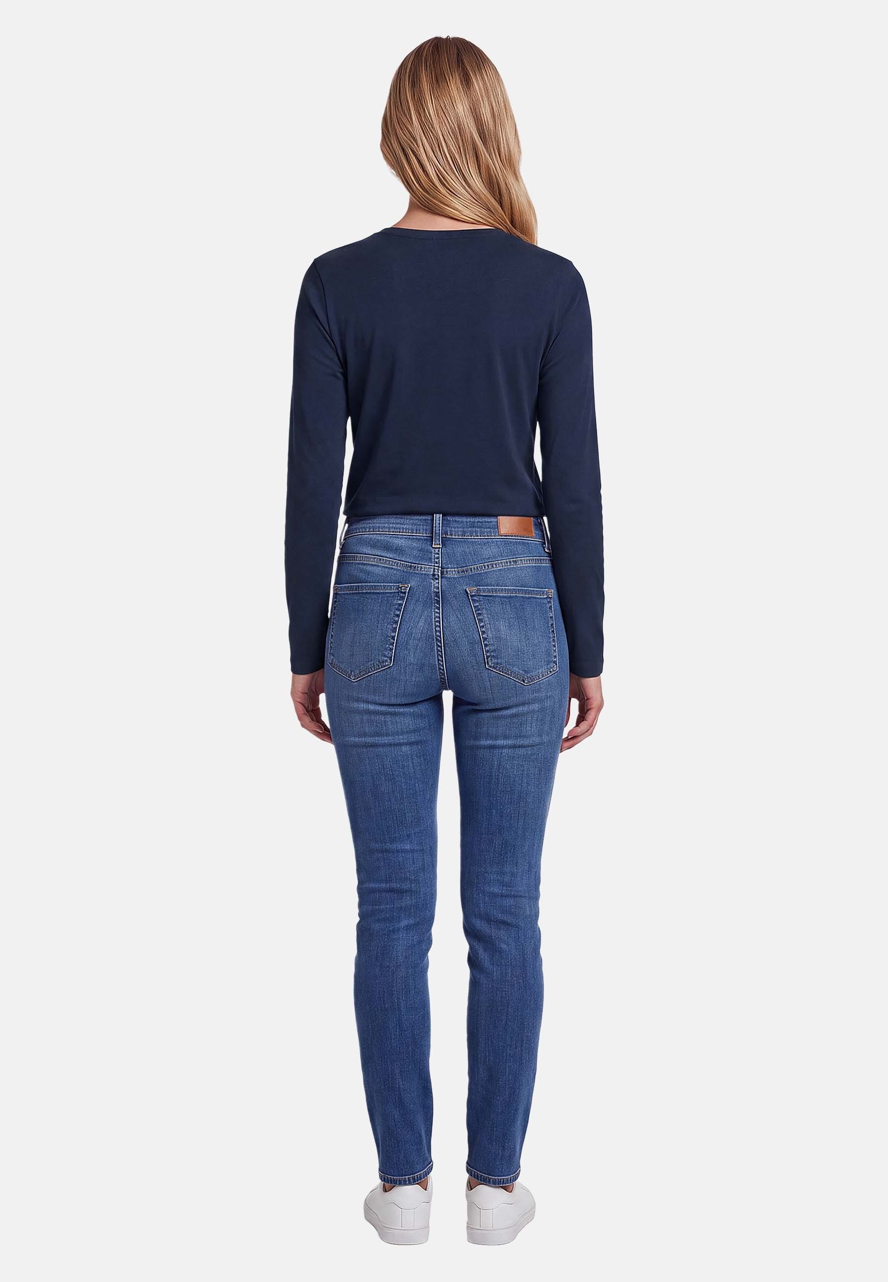 U.S. Polo Assn. Langarmshirt mit V-Ausschnitt und Stickereidetails Elastisches Longsleeve mit normaler Passform – Bild 4 von 5
